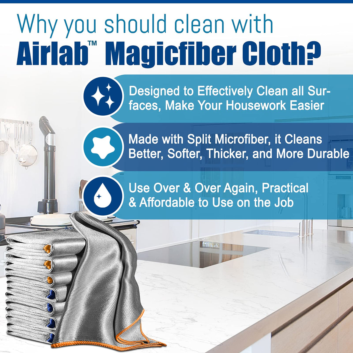 Glass Polishing Streak Free Miracle Cleaning Cloth (8 Count)