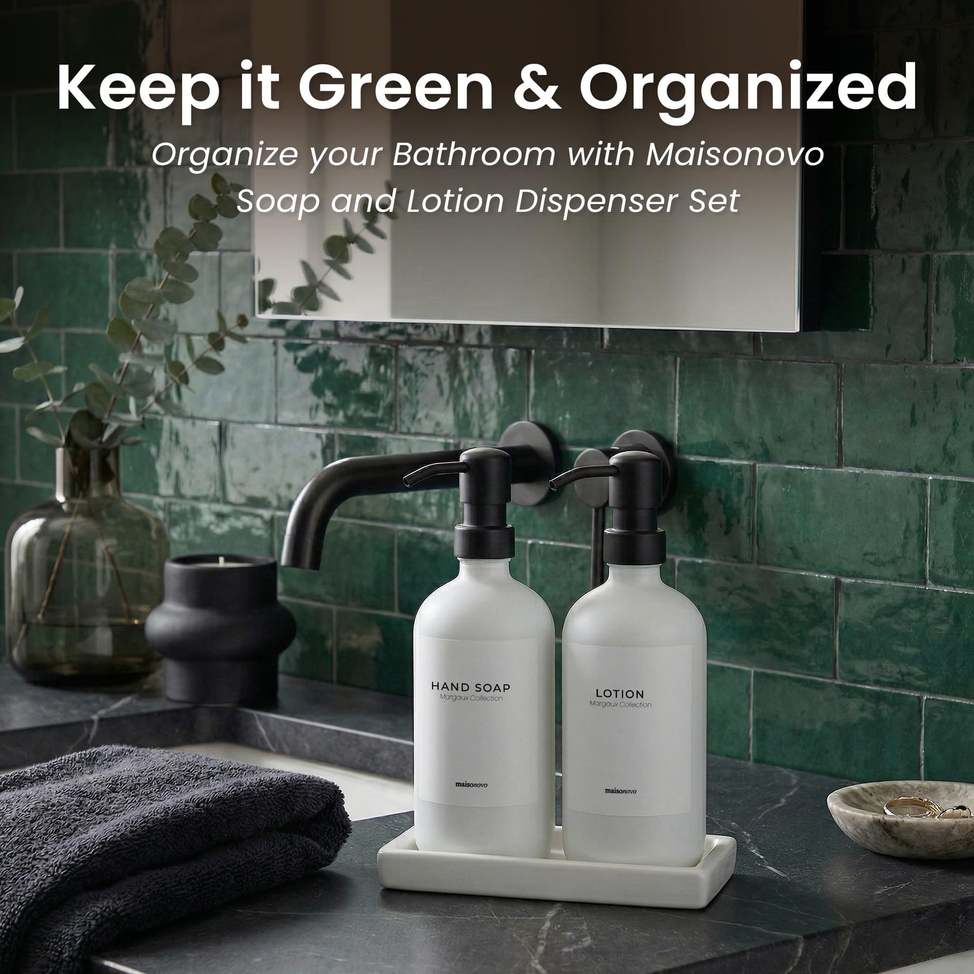 Bathroom Soap Dispenser Set (3 Count)