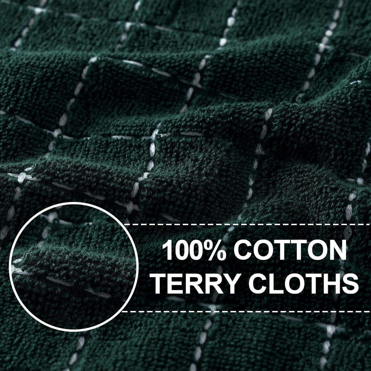 100% Cotton Terry Kitchen Towels (4 Count)
