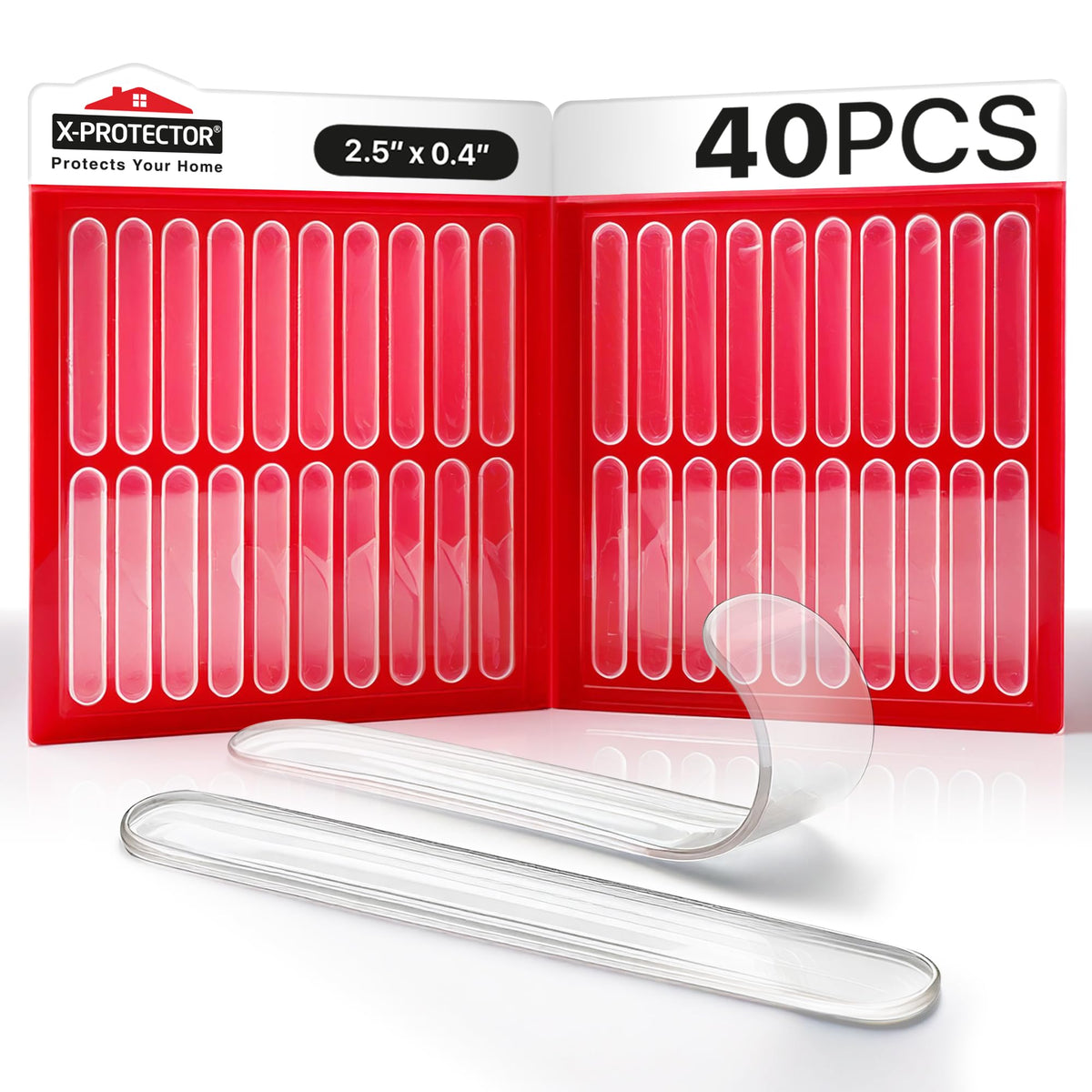 Cabinet Door Bumper Strips (40 Count)
