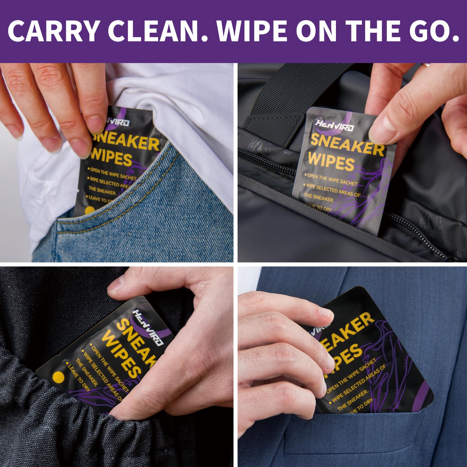 Shoe and Sneaker Cleaner Wipes (30 Count)