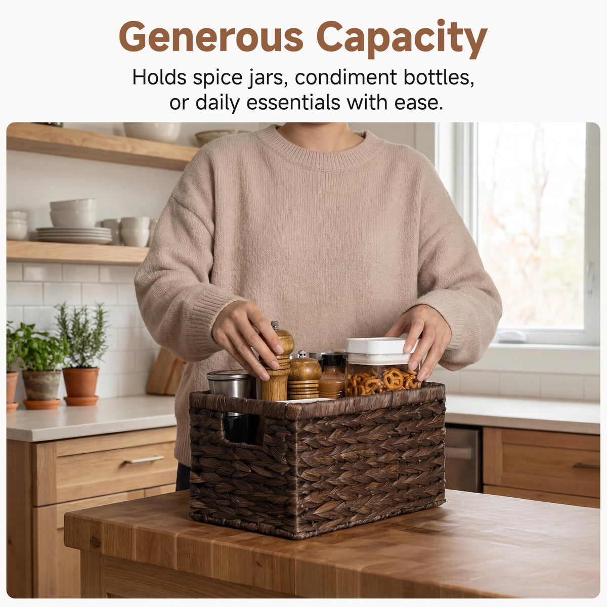 Storage Baskets for Organizing (2 Count)