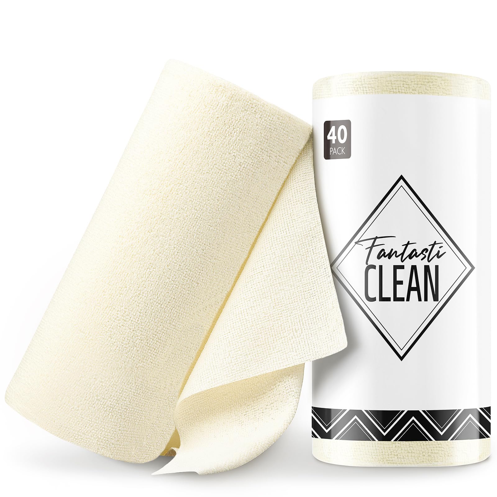 Microfiber Cleaning Cloth Roll (40 Count) - ModHome Supplies