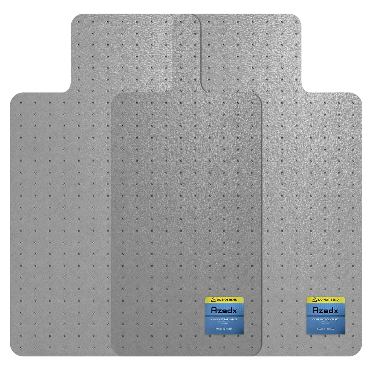 Heavy Duty Office Chair Mat for Carpet 36" x 48" with Lip Ship Flat
