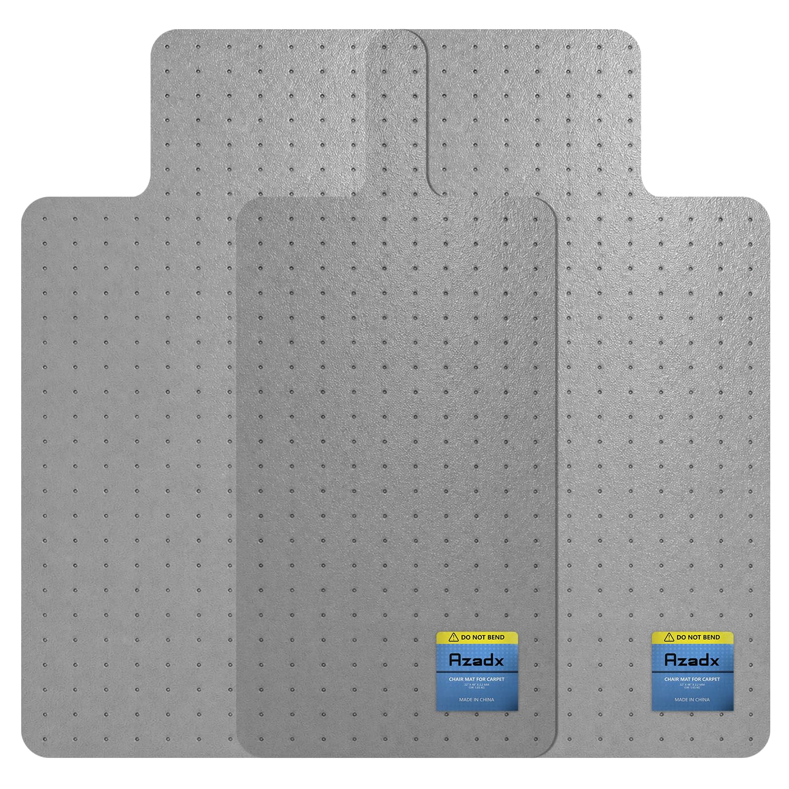 Heavy Duty Office Chair Mat for Carpet 36" x 48" with Lip Ship Flat