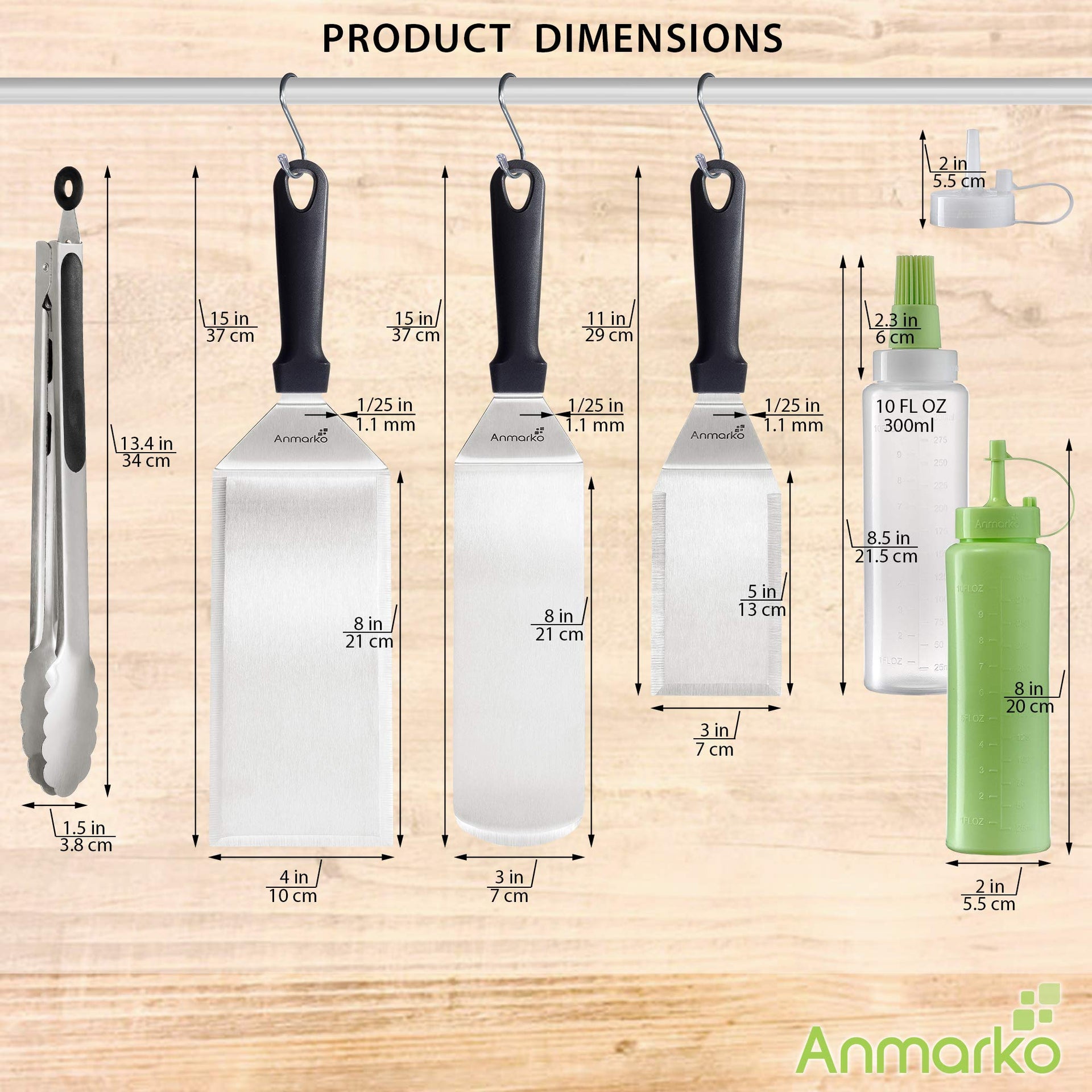 Metal Spatula Set of 6 (6 Count)