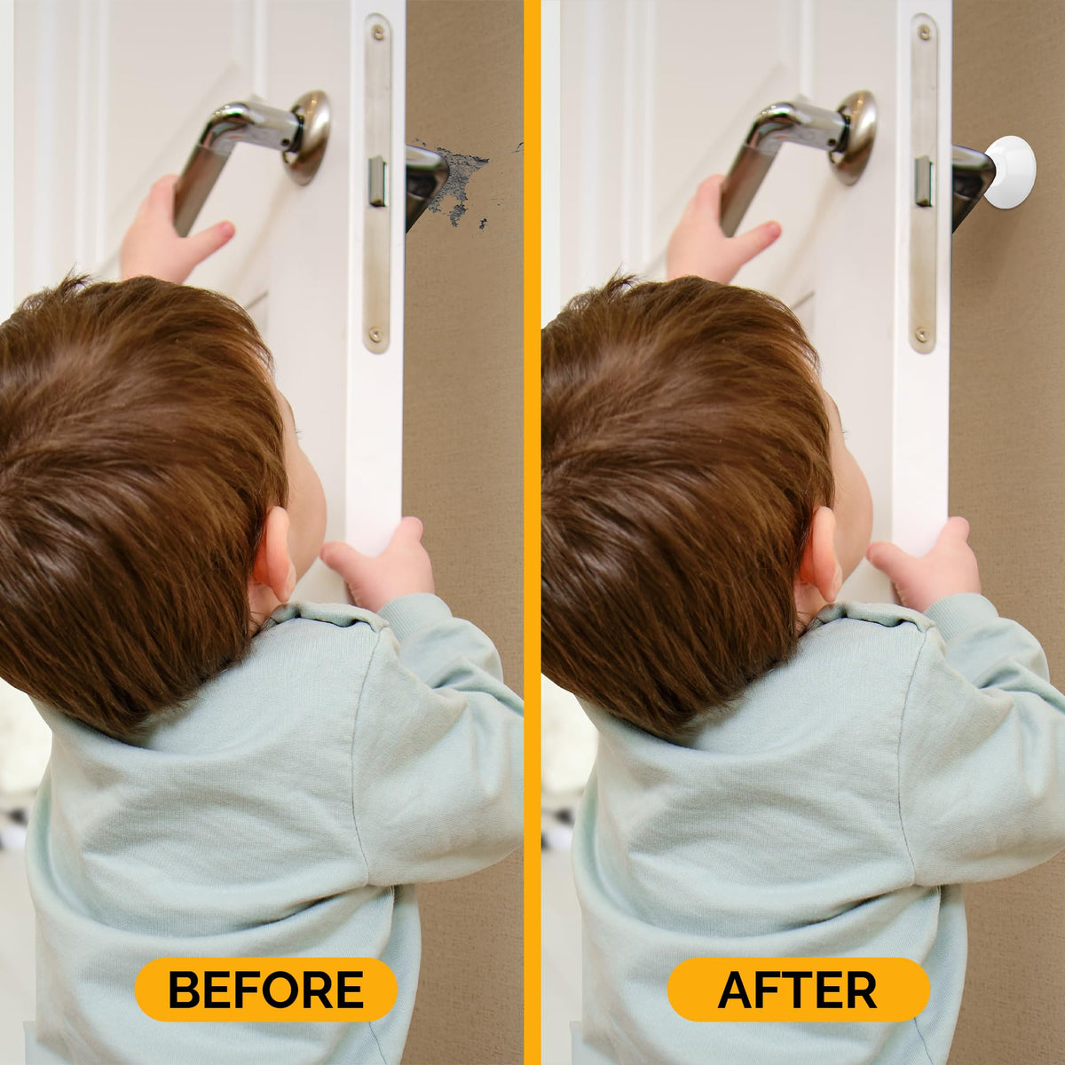 Door Stoppers Wall Protector 2" Reusable & Self Adhesive (4 Count)