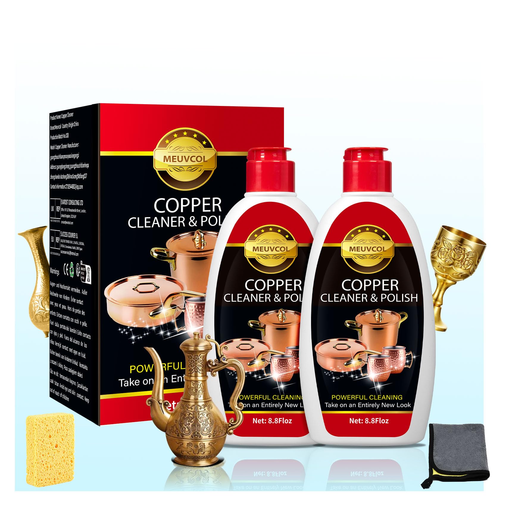 Copper & Brass Cleaner and Polish (17.6 Fl Oz)
