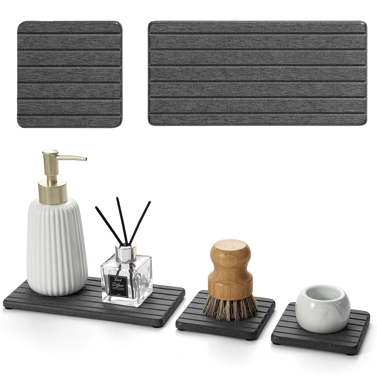 3 Pack Diatomite Stone Sink Tray (3 Count)
