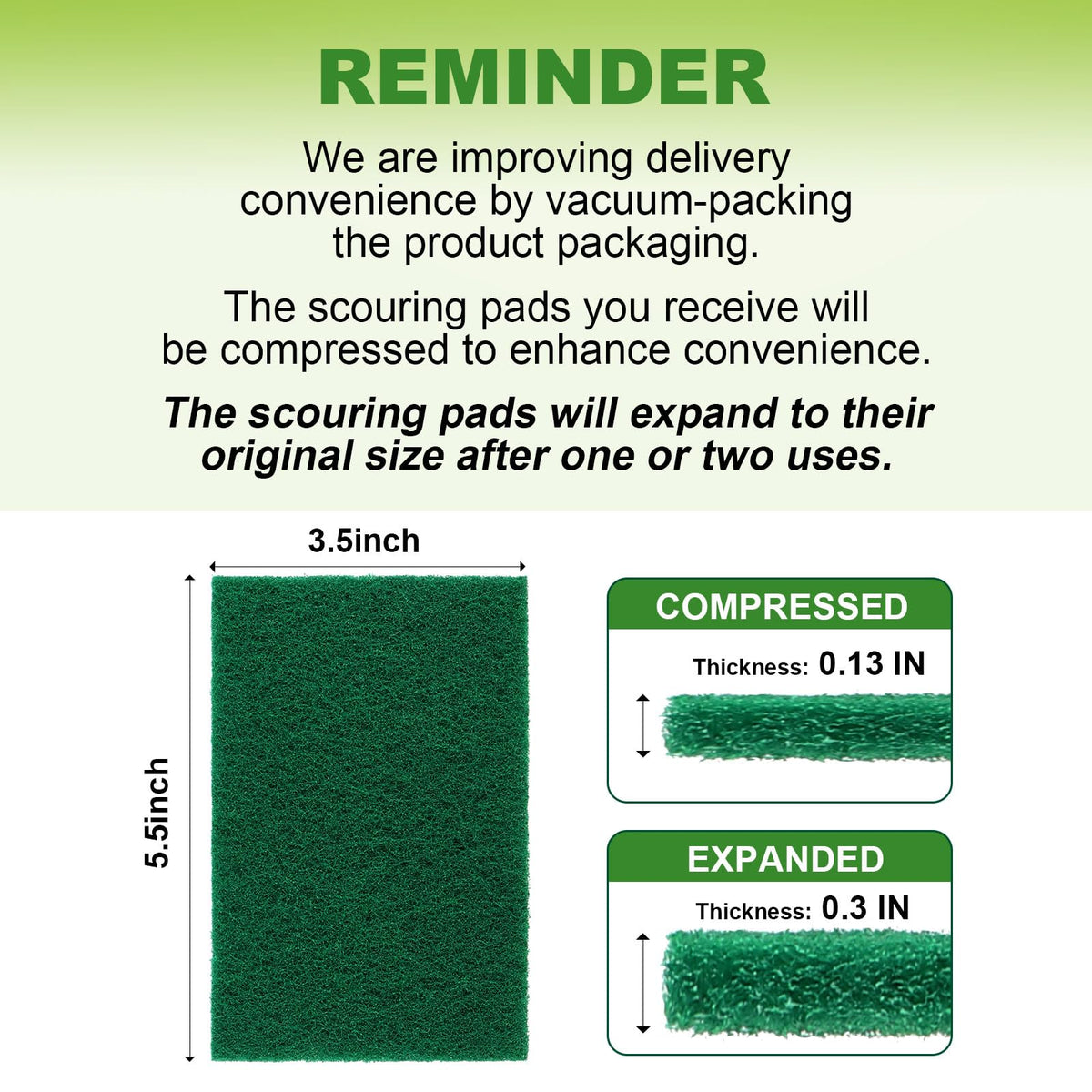 Heavy Duty Scouring Pads (24 Count)