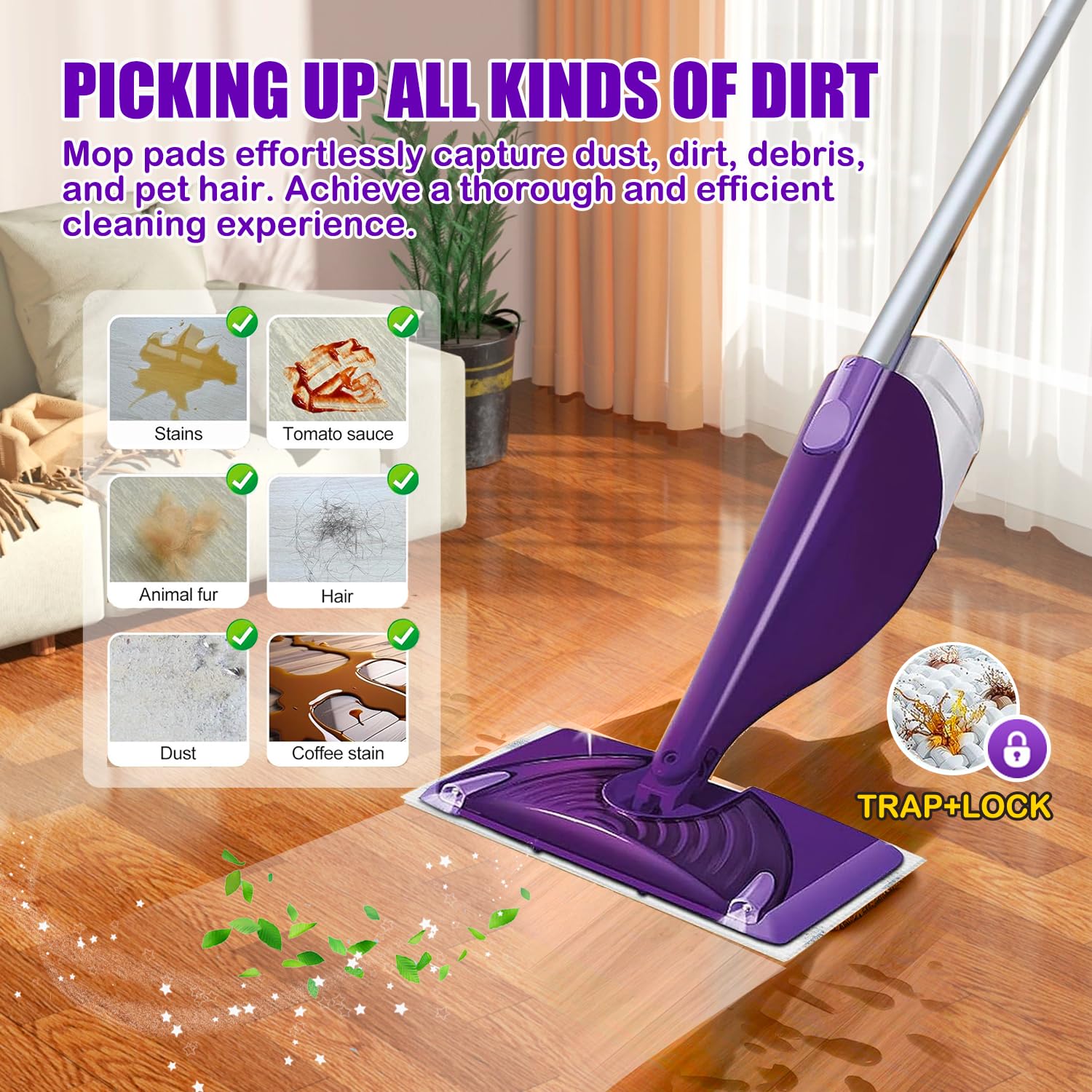 Mop Pad Refills Compatible with Swiffer WetJet Spray Mop (20 Count)