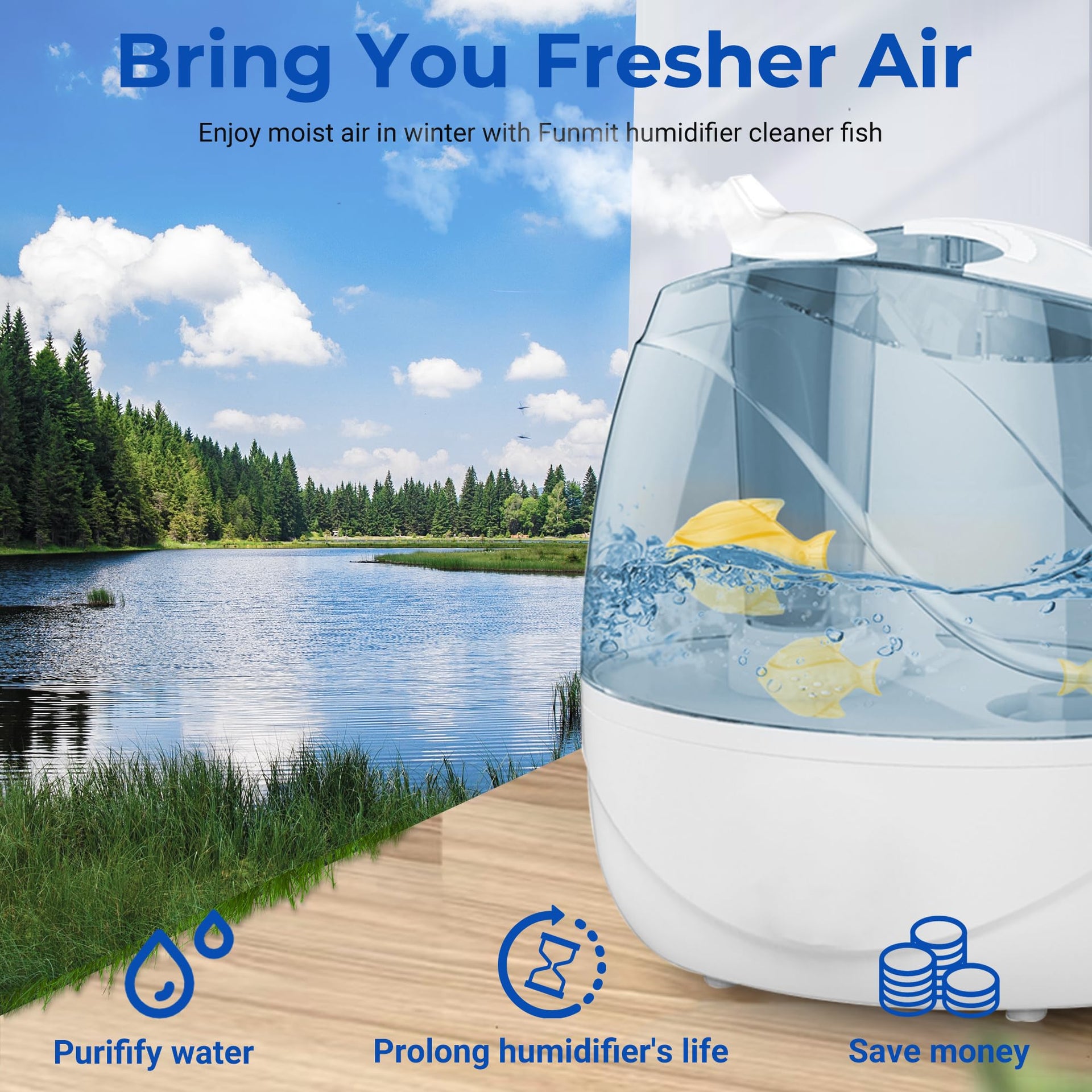 Humidifier Cleaning Fish for Humidifiers and Fish Tanks (12 Count)