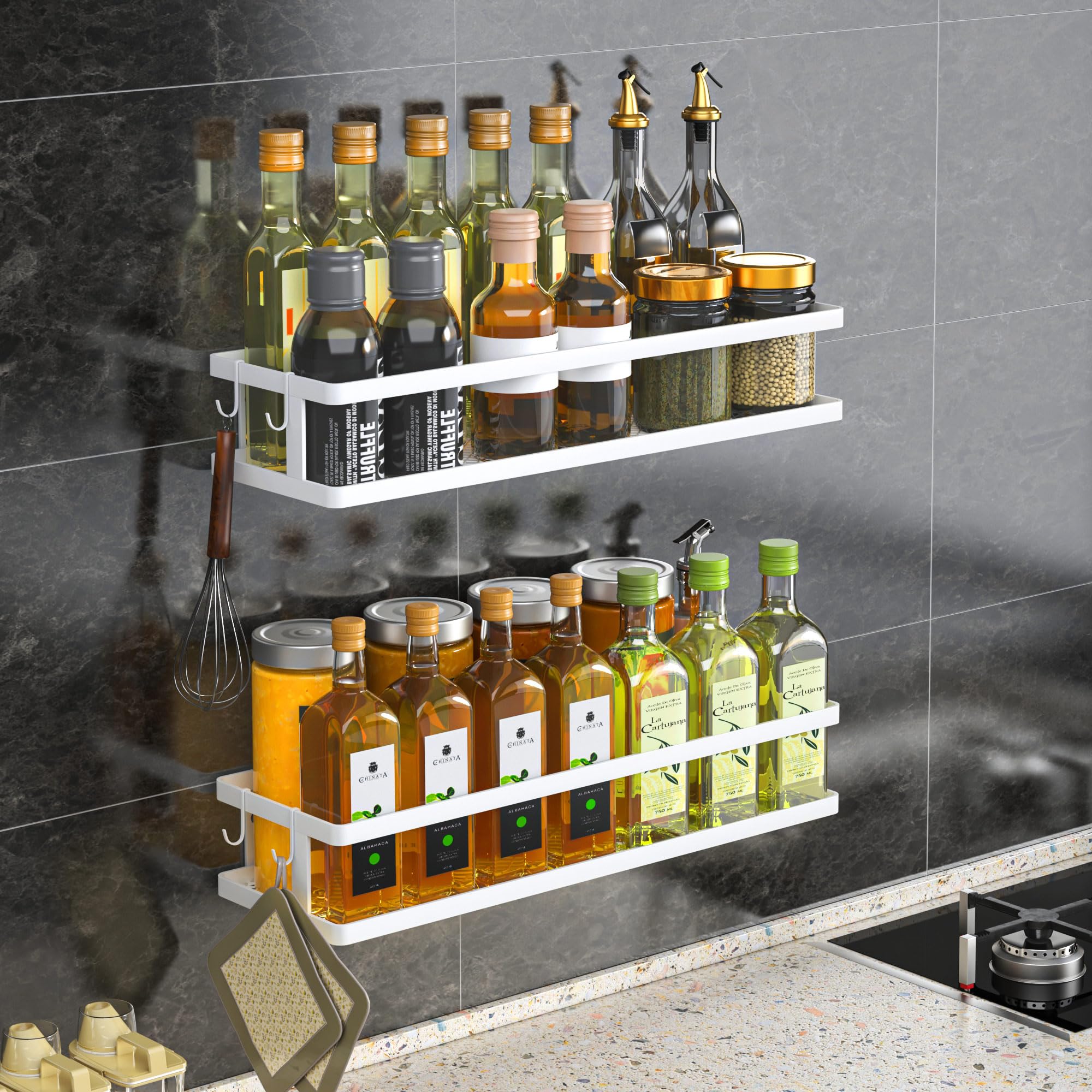 2 Pack 16.5" Extra Long Slim Shower Caddy (2 Count)