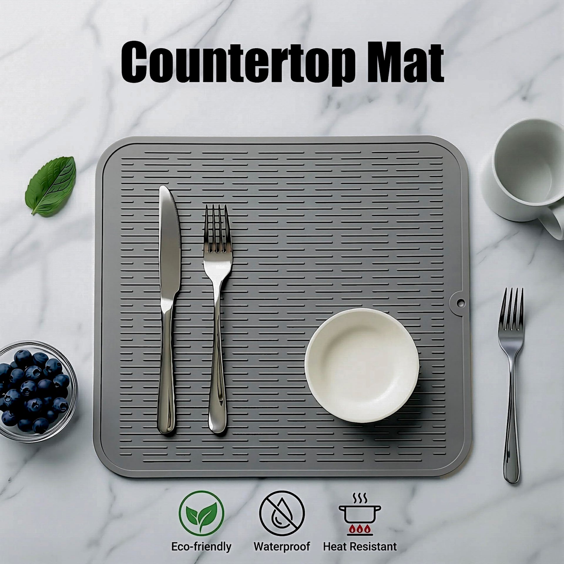 Silicone Dish Drying Mat for Multiple Usage