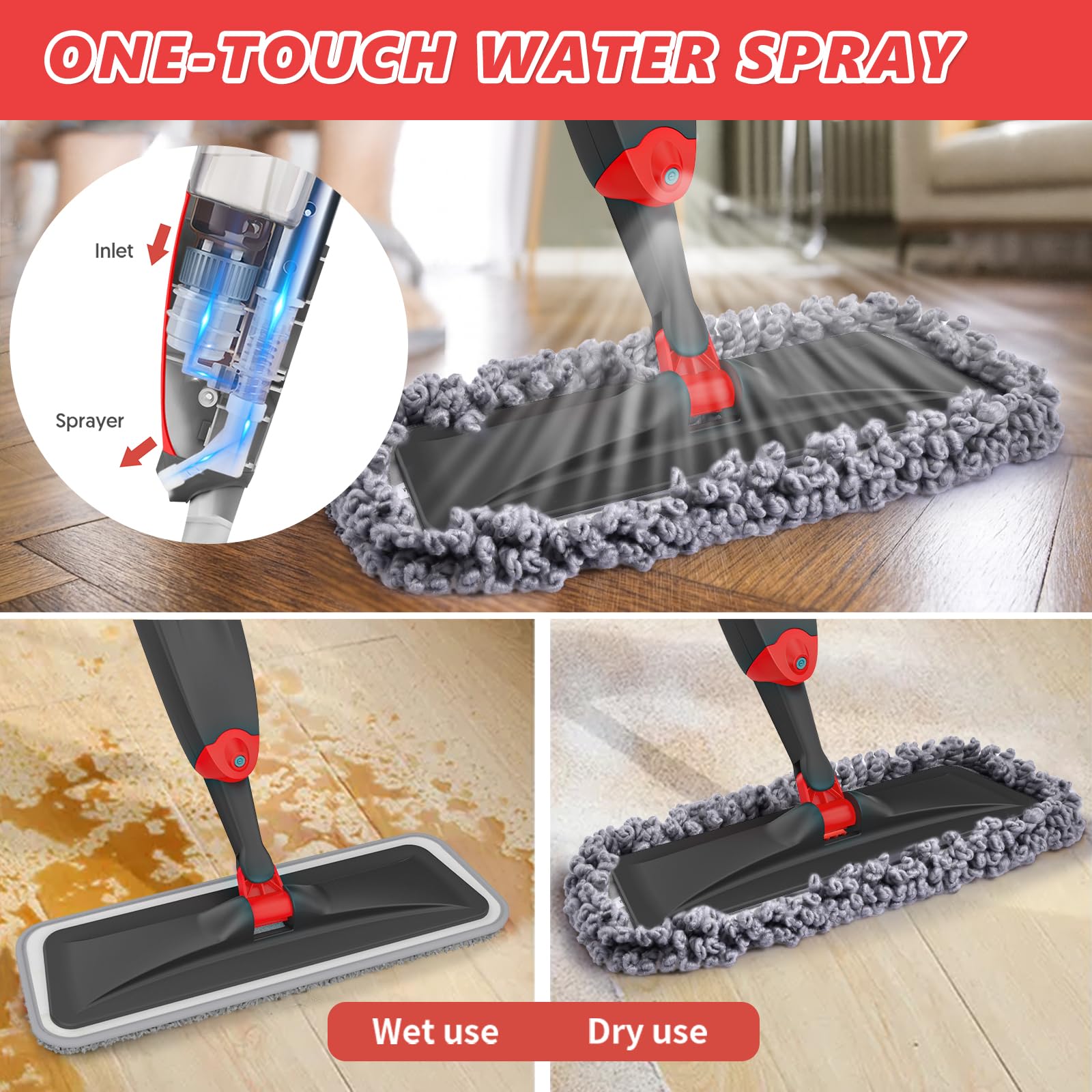 Microfiber Hardwood Floor Mop