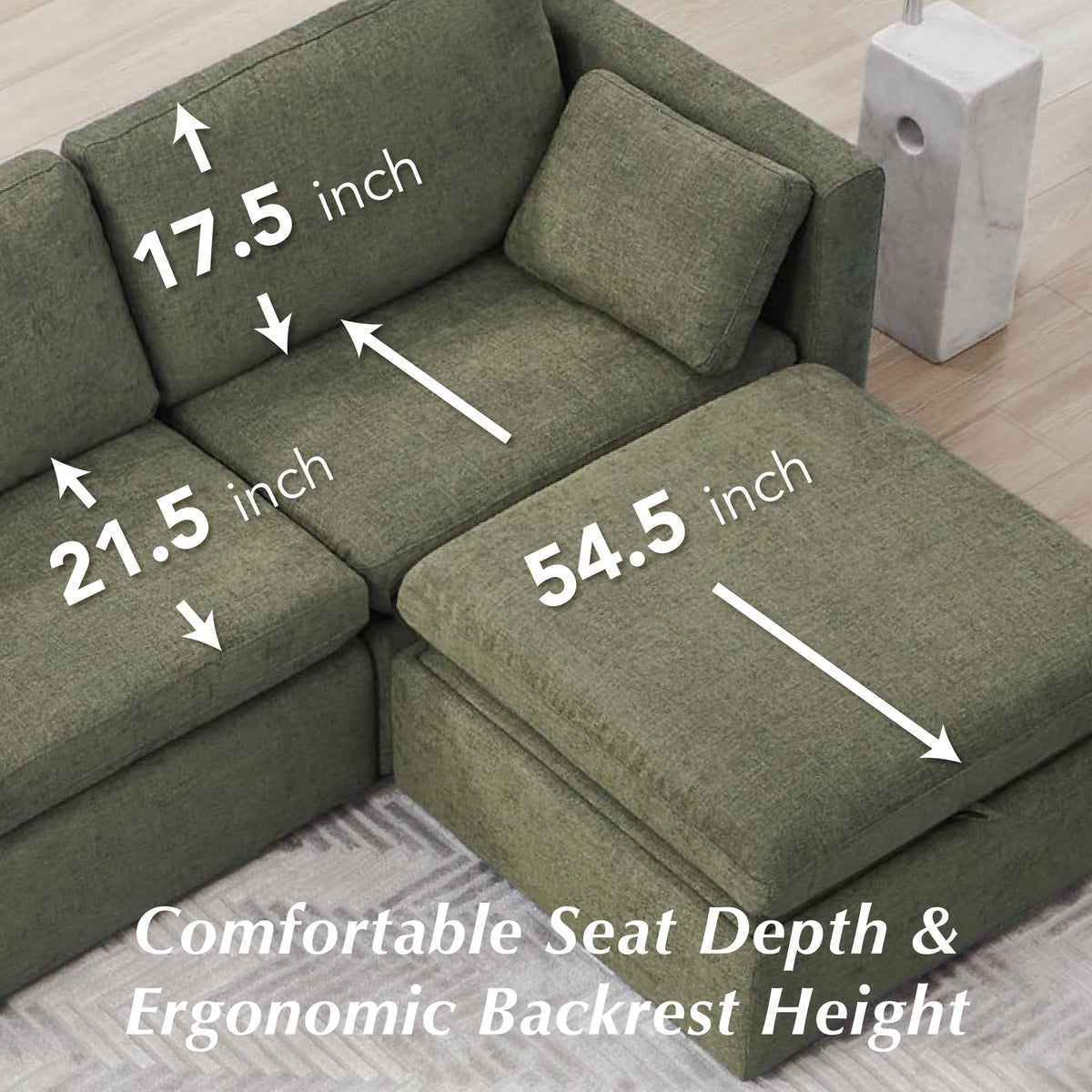 112" Modular Sectional Sofa
