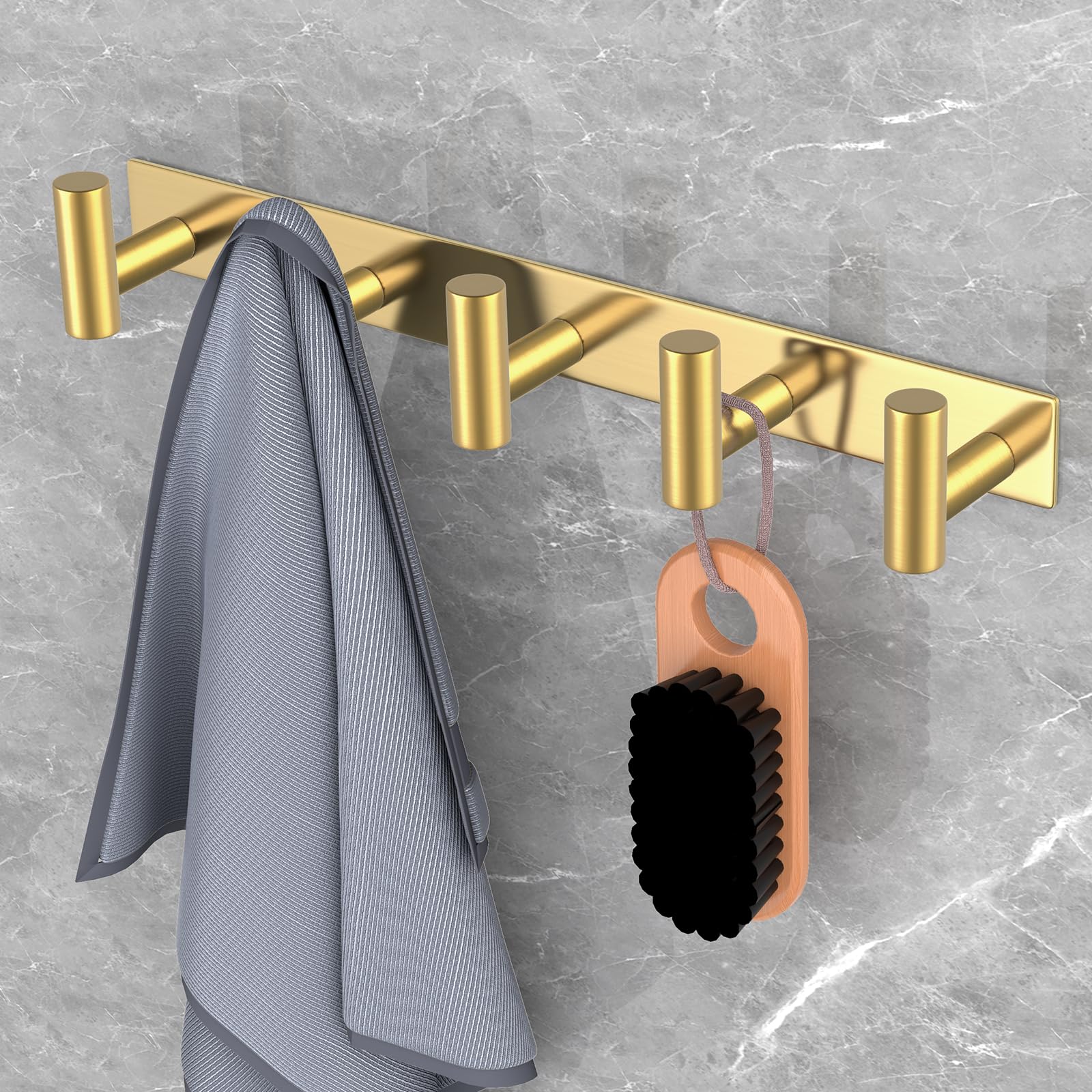 Gold Wall Mount Coat Rack
