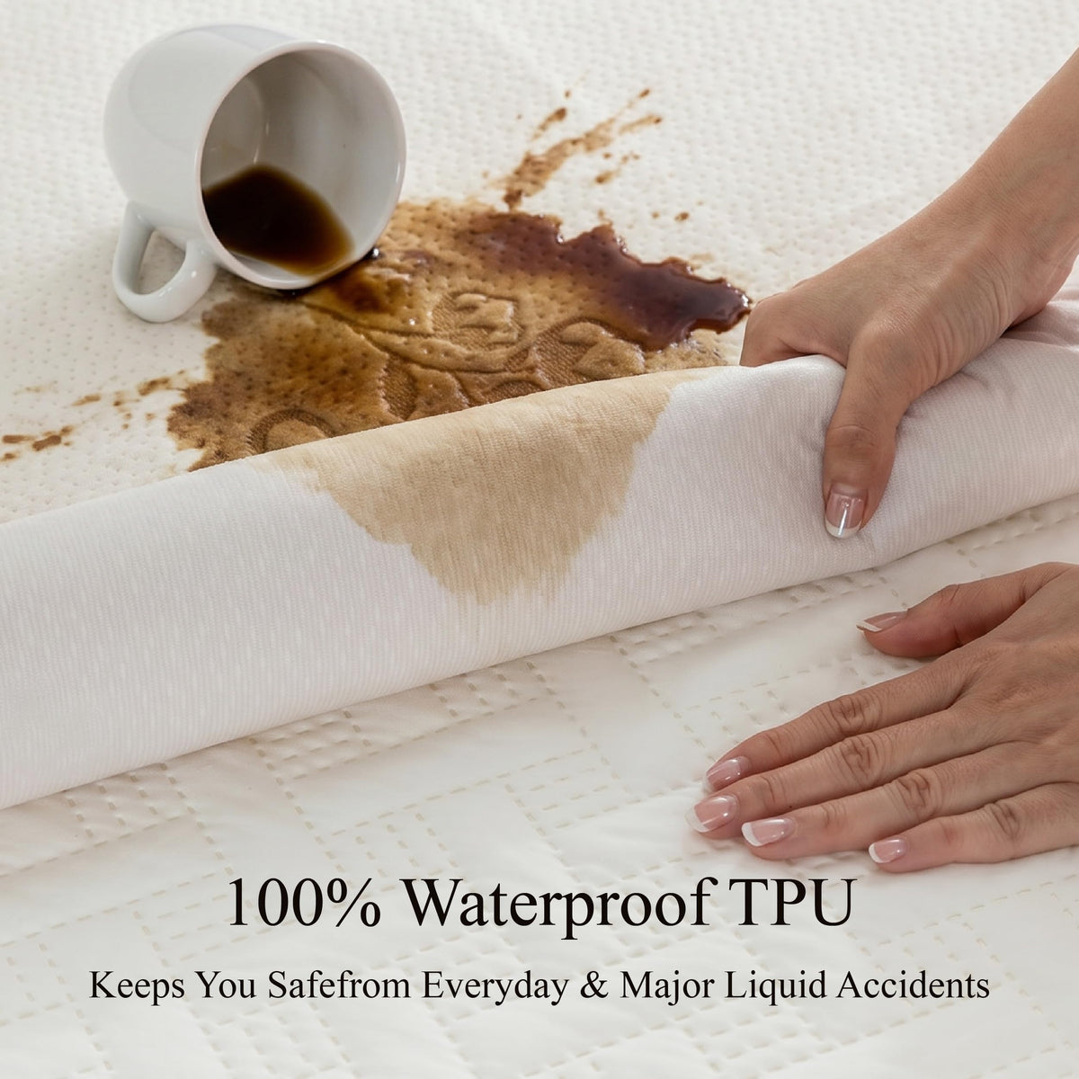 Organic Cotton Surface Waterproof Mattress Protector King Size