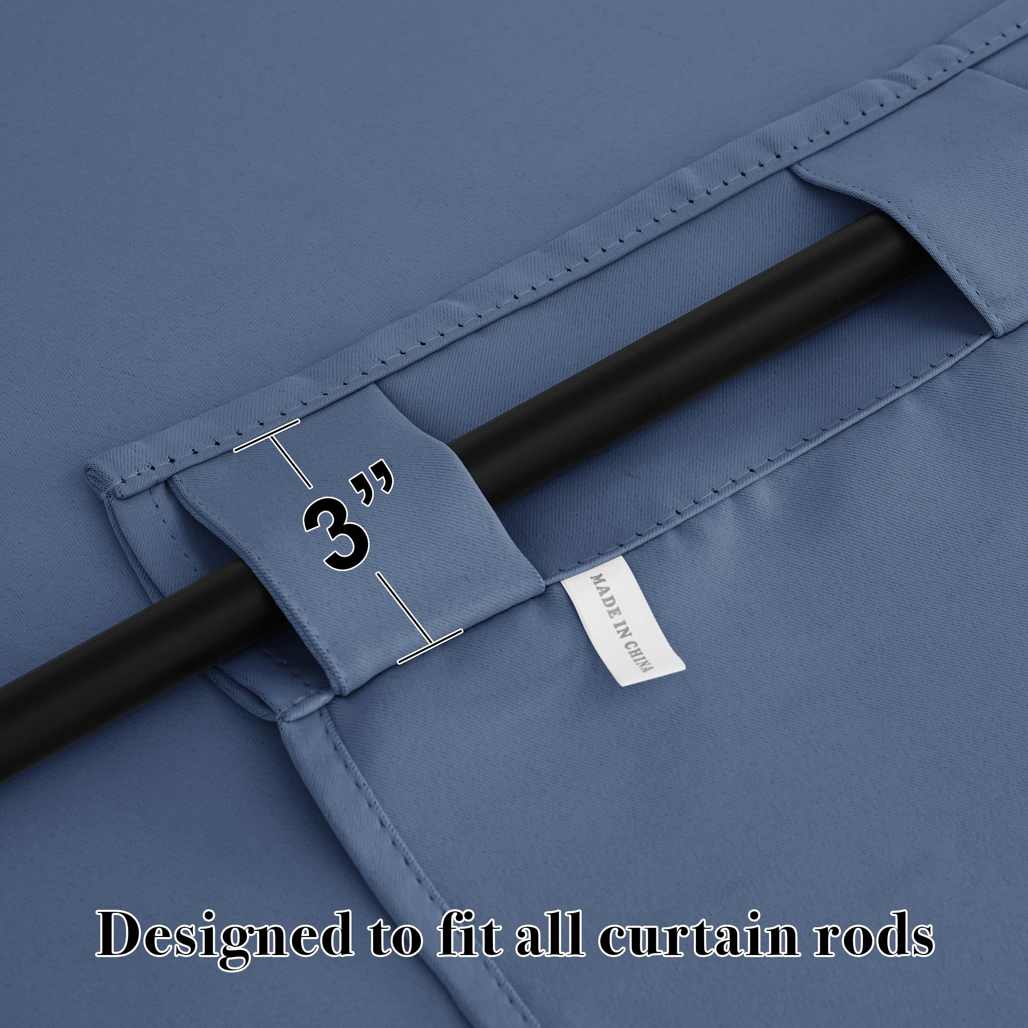 Short Blackout Curtains for Small Kitchen Cafe Bathroom Window