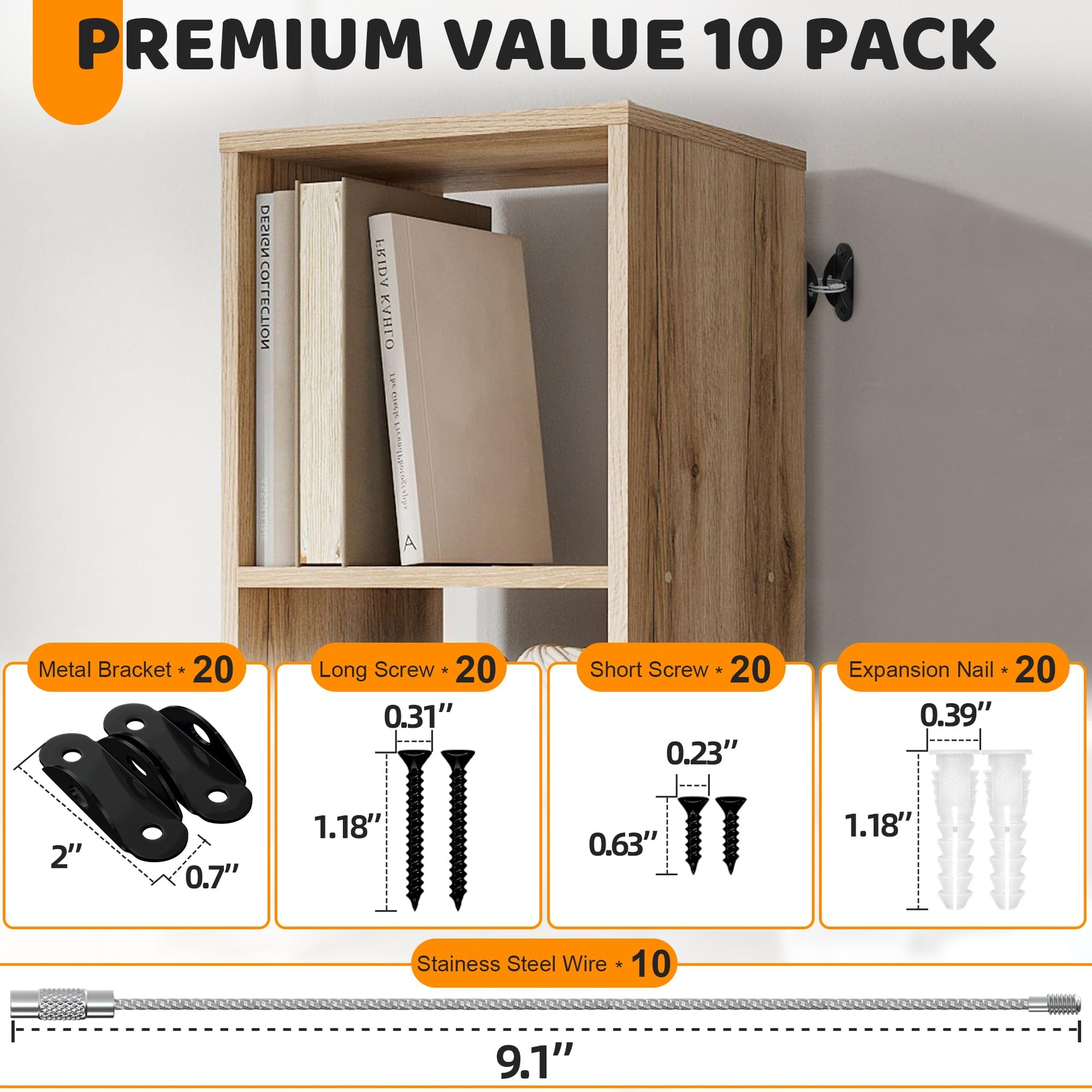 Furniture Anchors for Baby Proofing (10 Count)