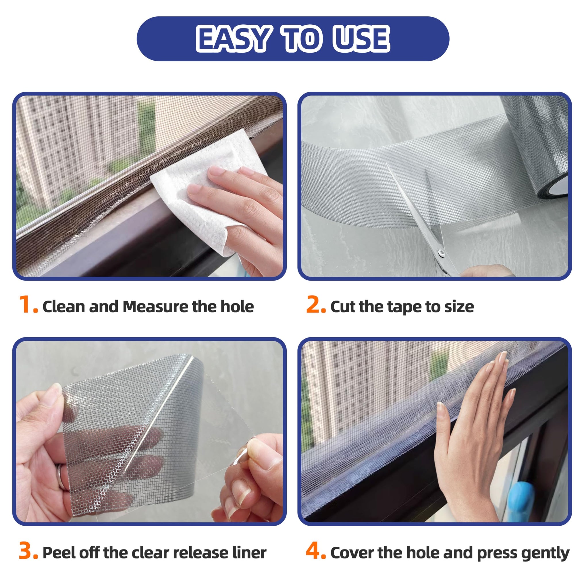 Grey Window Screen Repair Tape (40 Foot)