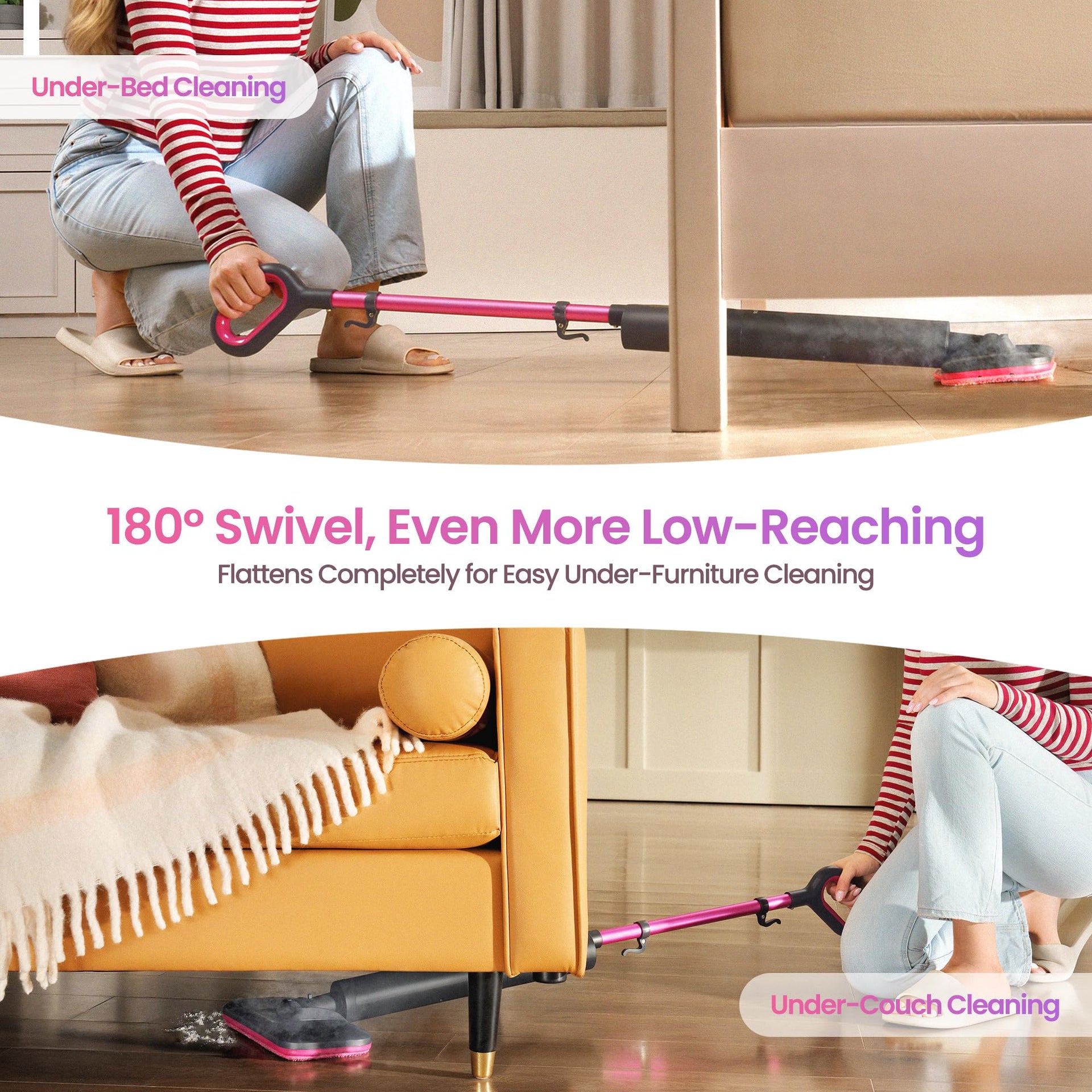 Lightweight Steam Mop for Hardwood Floor Cleaning