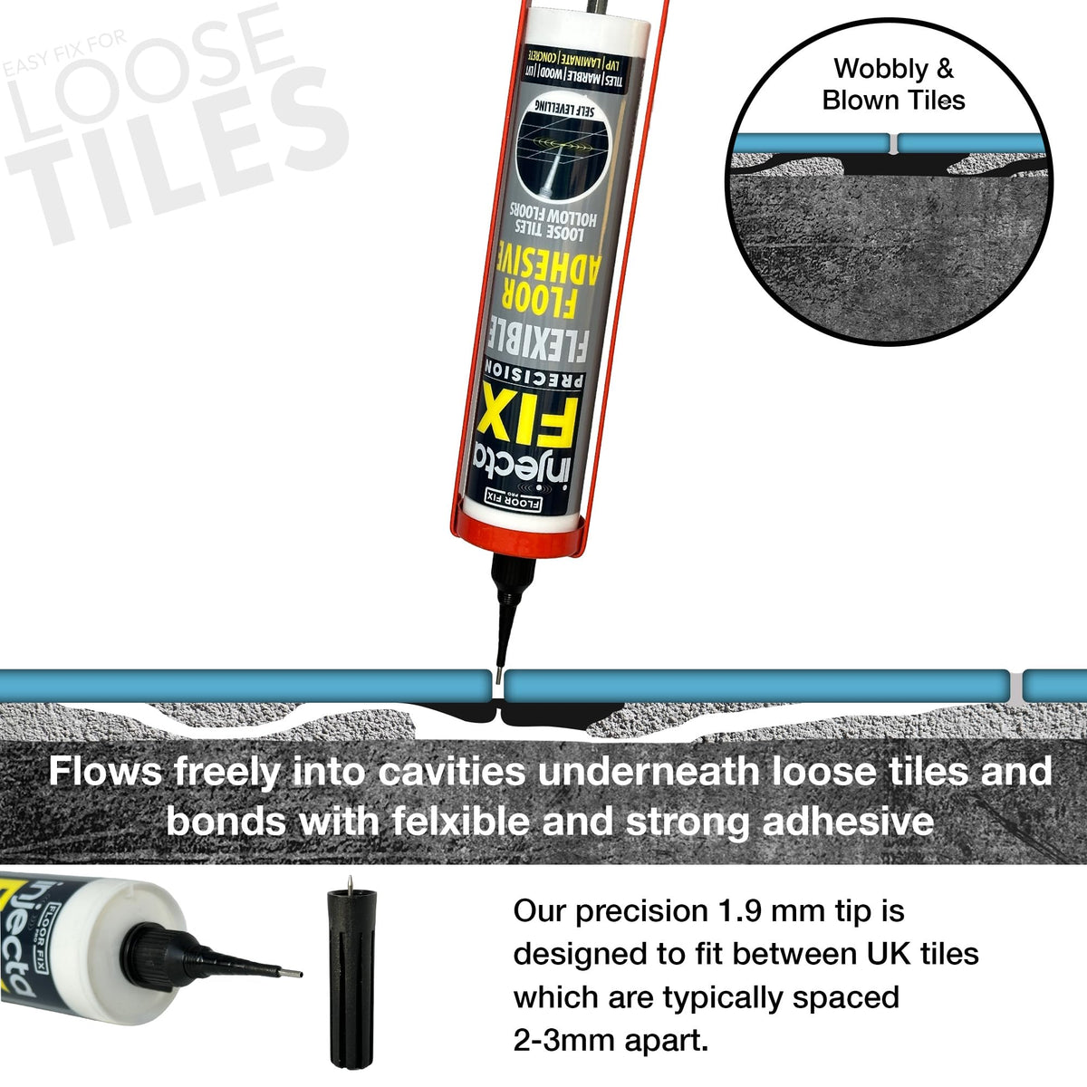 Floor Fix Pro Injectafix Tile Repair Kit (121.2 Fl Oz)