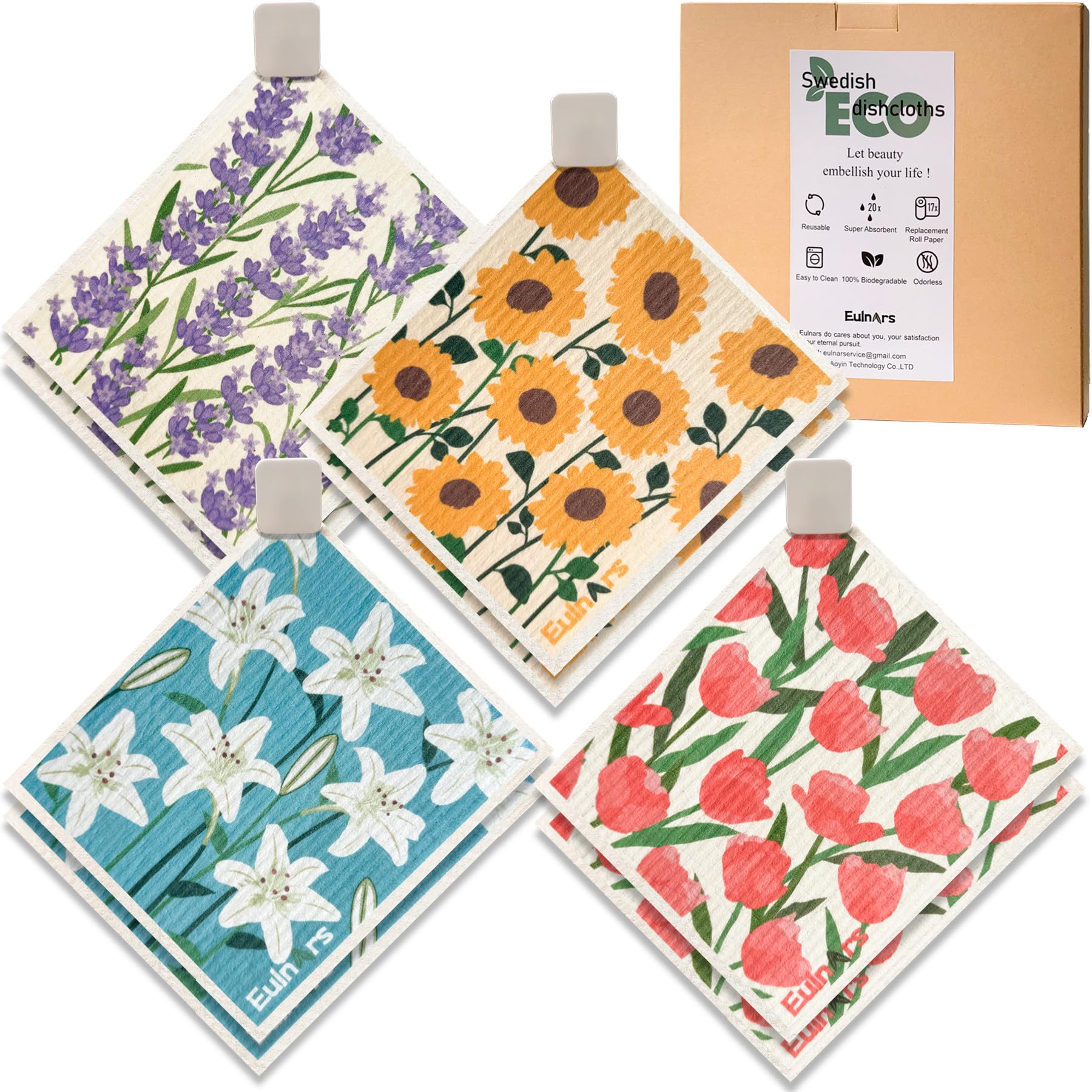 Swedish Dishcloths for Kitchen (8 Count)