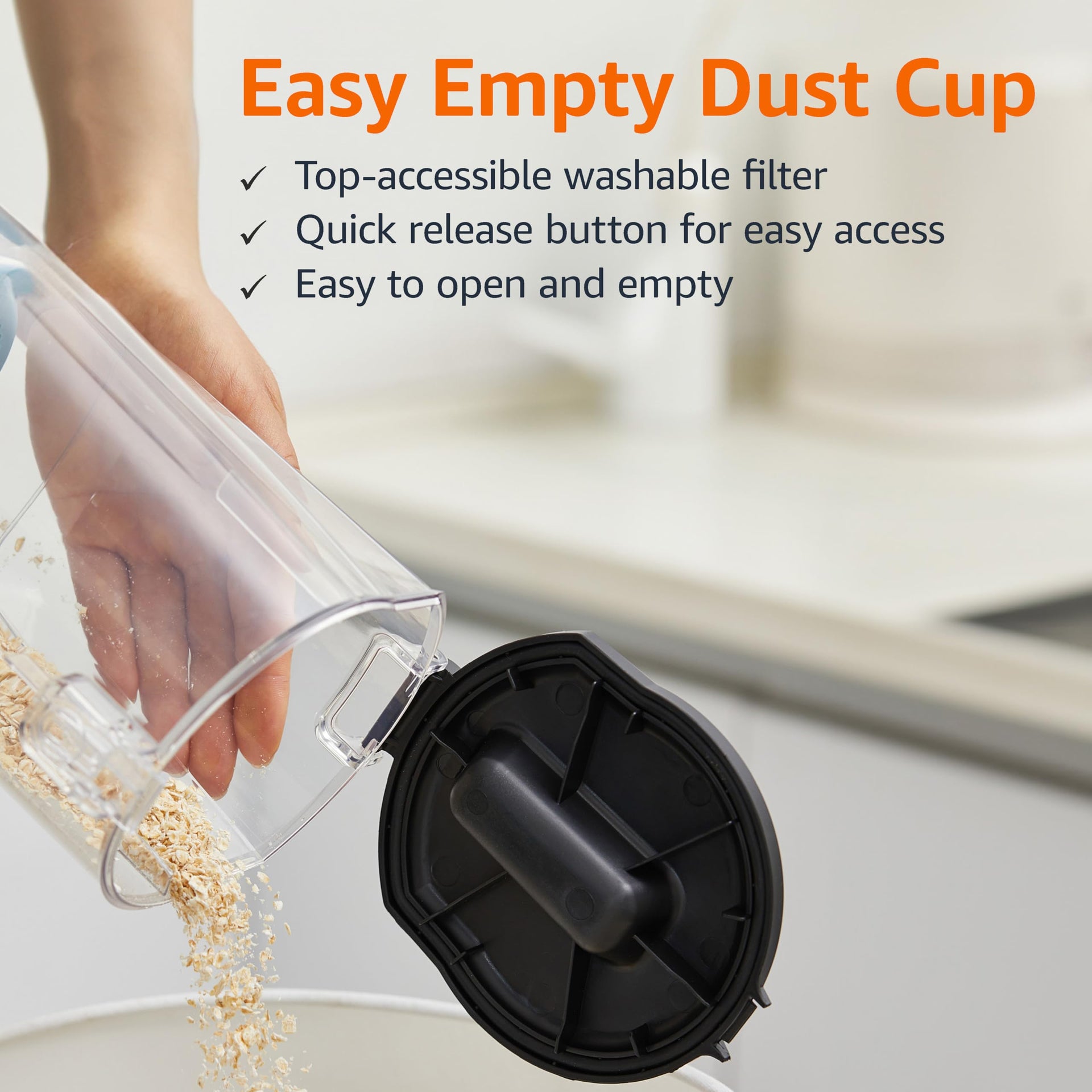 Upright Bagless Vacuum Cleaner for Carpet and Hard Floors
