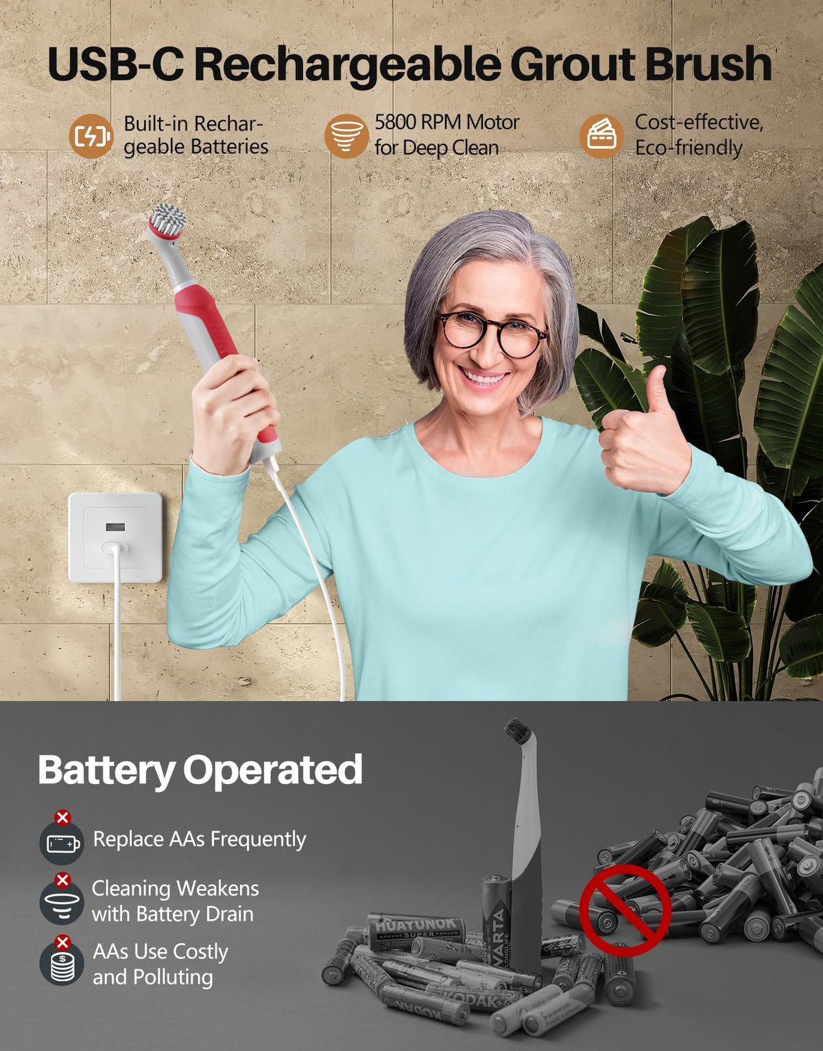 Cordless Spin Scrubber