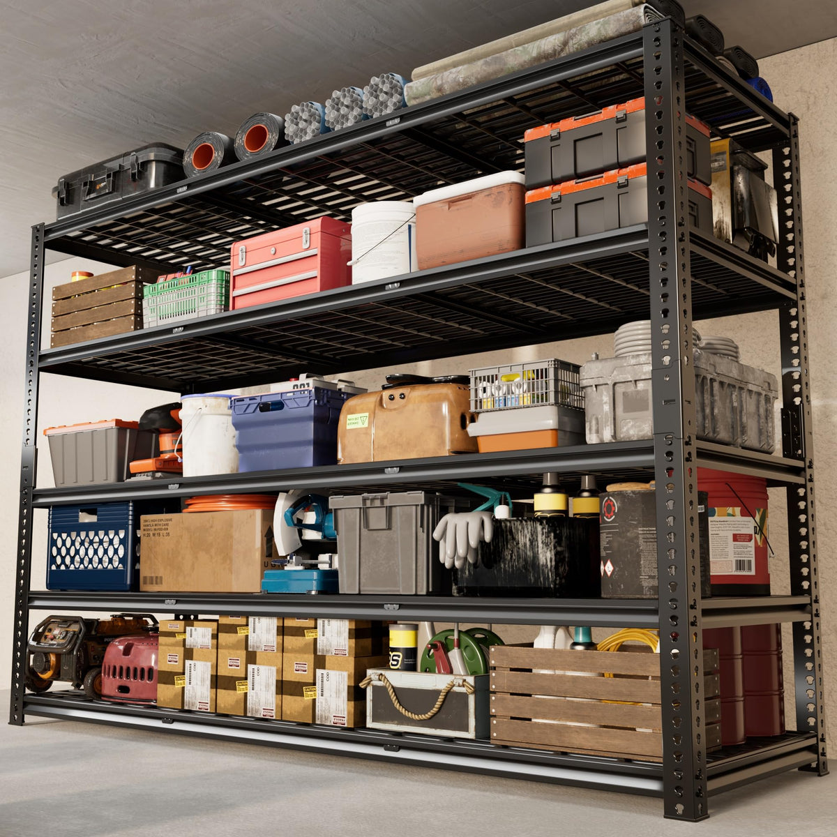 Garage Shelving Heavy Duty Metal Shelving 3030LBS 60"W x 24"D x 72"H