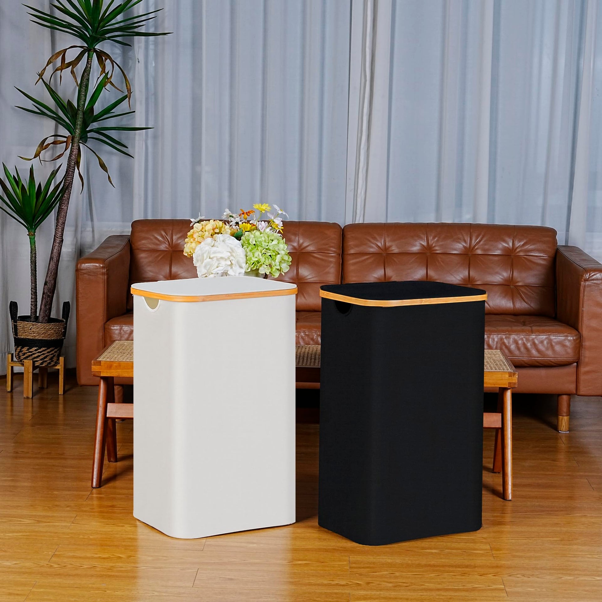 100L Laundry Hamper with Lid