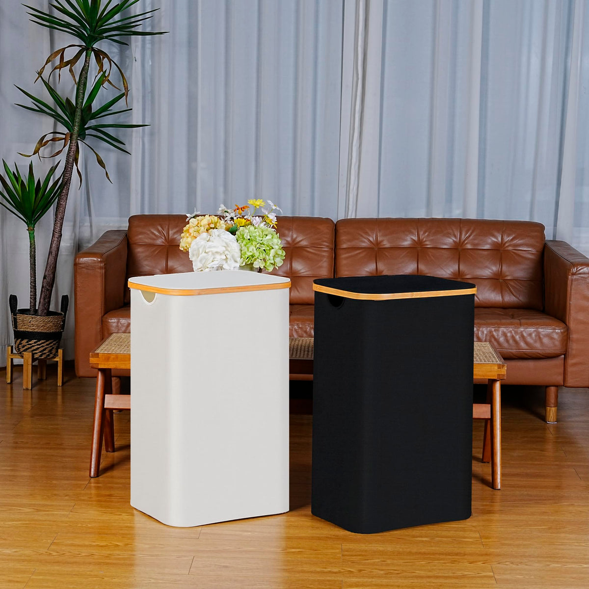 100L Laundry Hamper with Lid