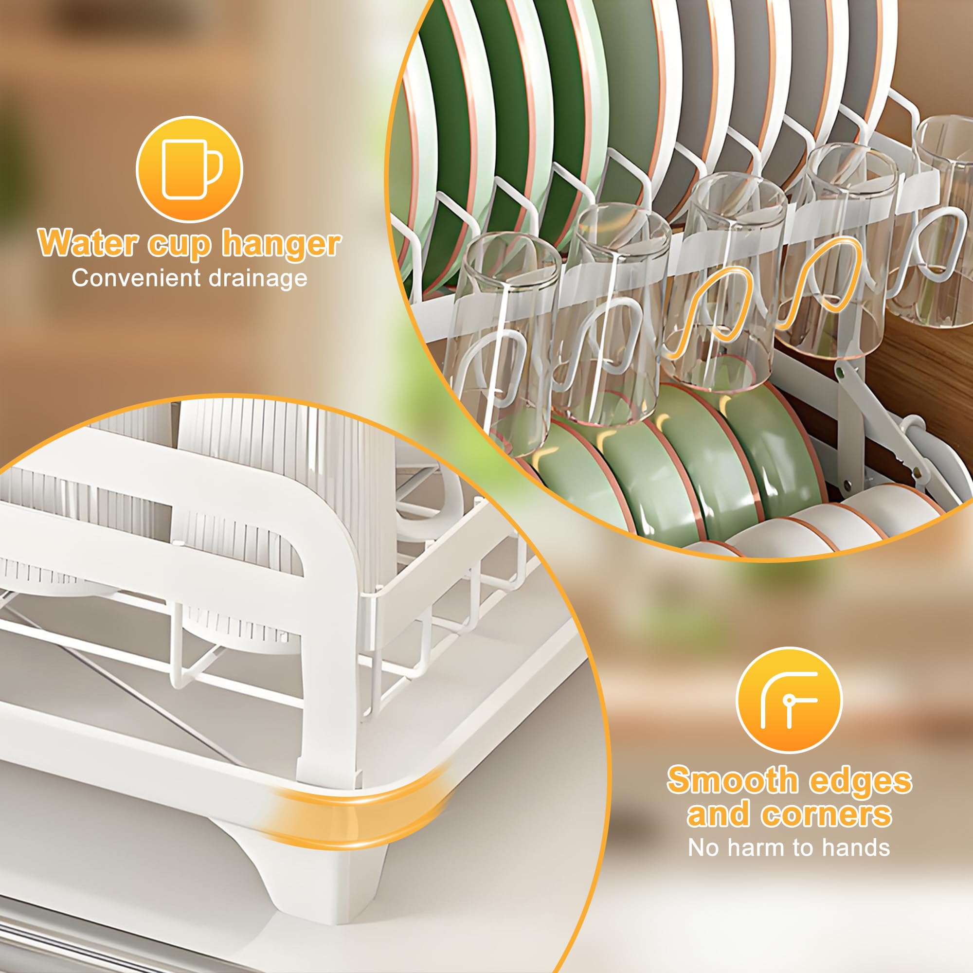 2 Tier Dish Drying Rack