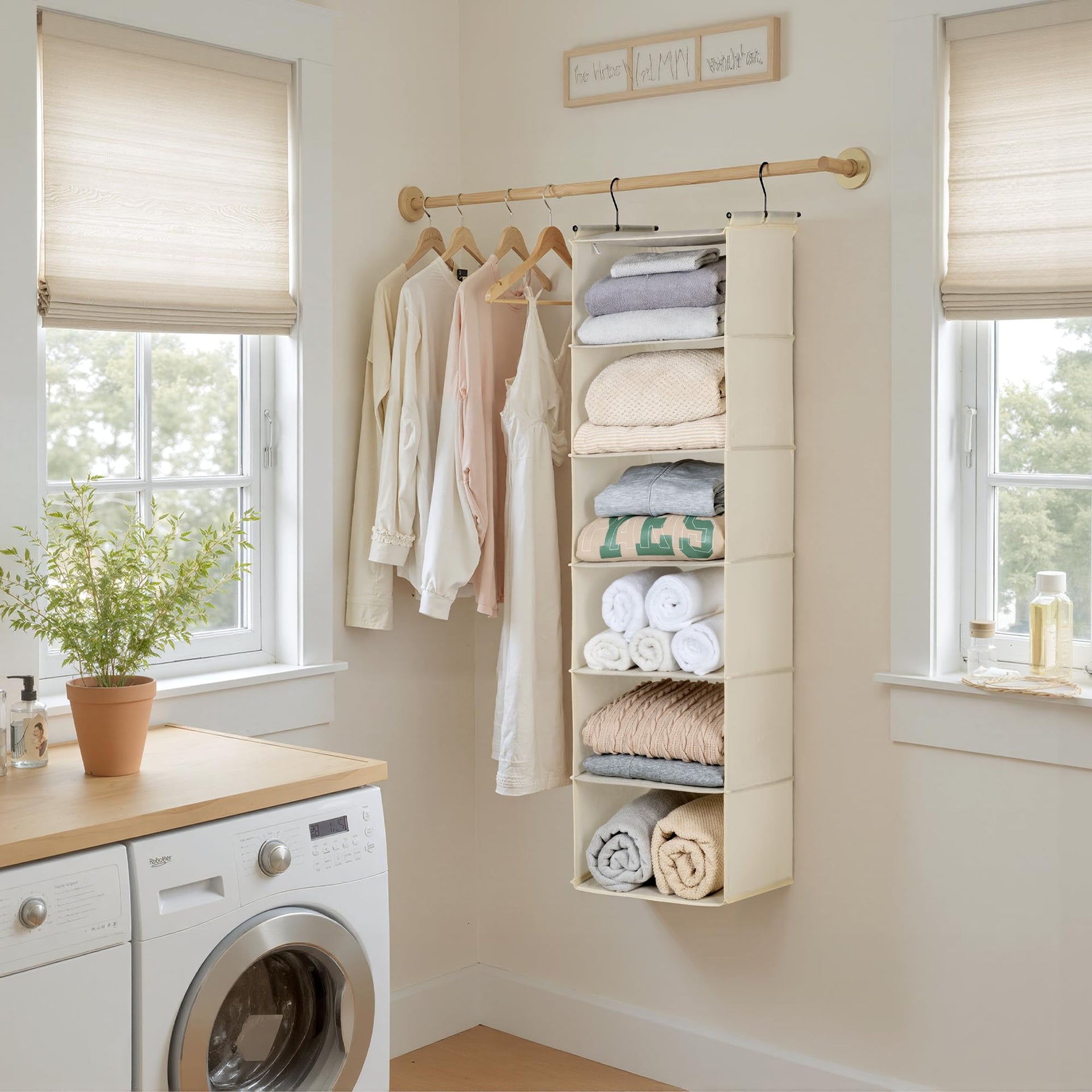 6 Shelf Hanging Closet Organizer