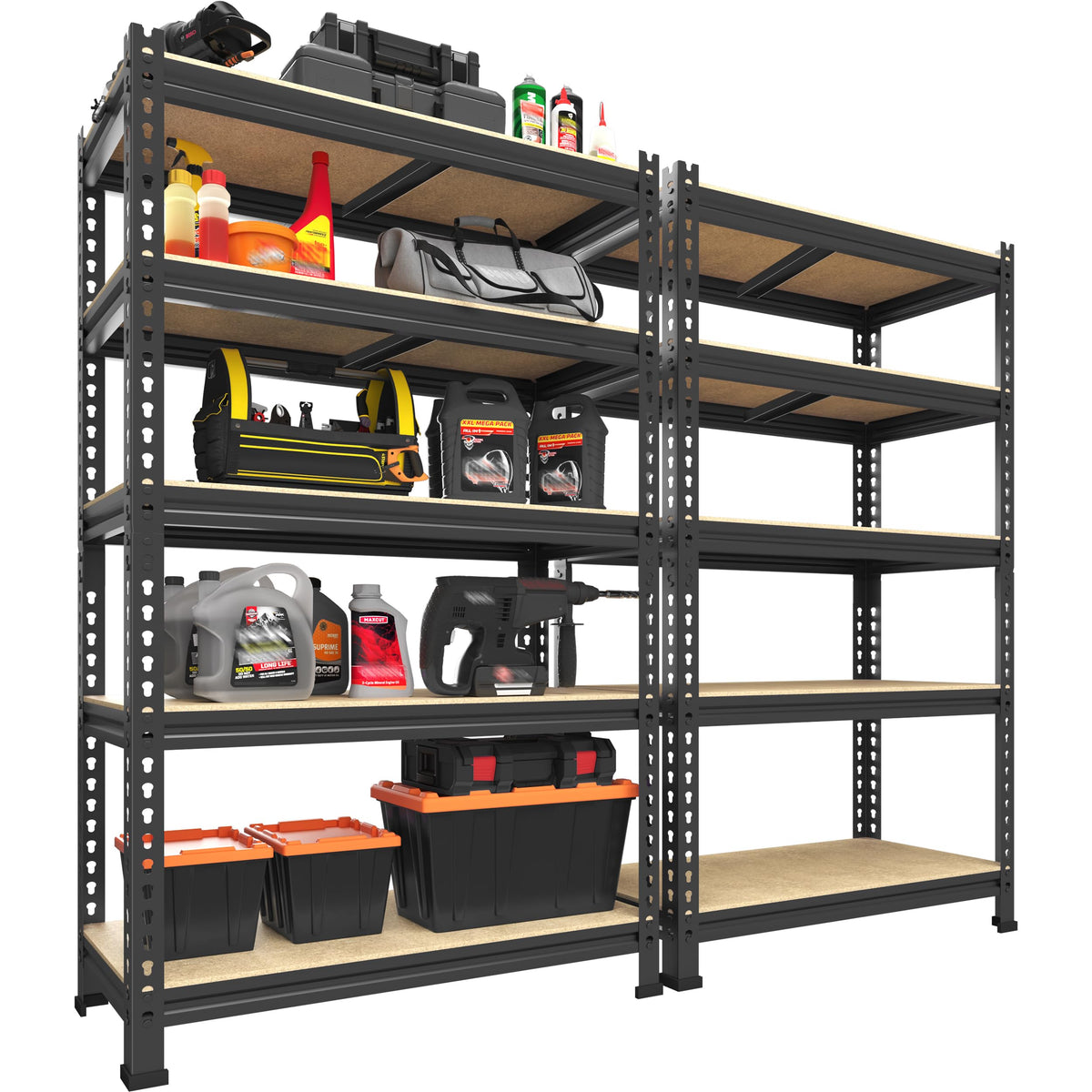 5 Tier Garage Storage Shelves (2 Count)