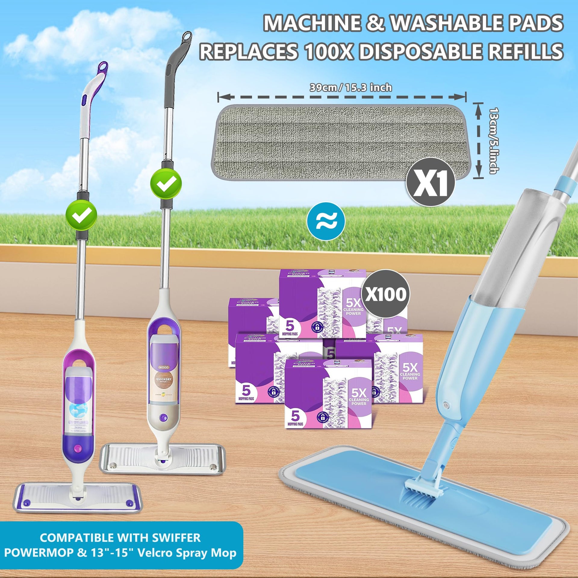 Spray Wet Mops for Floor Cleaning