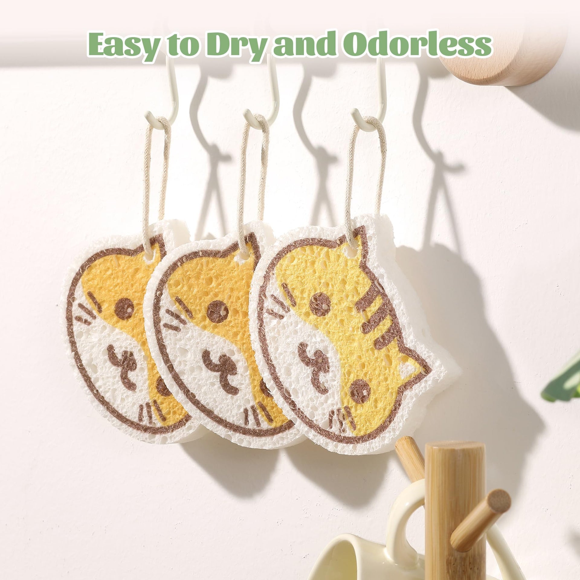 Cartoon Kitchen Sponge (4 Count)
