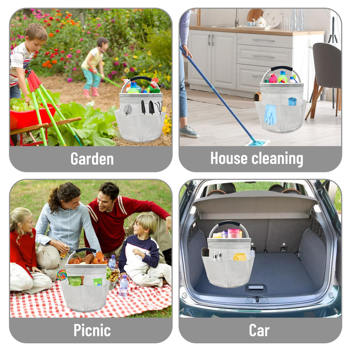 17L Cleaning Caddy with Handle