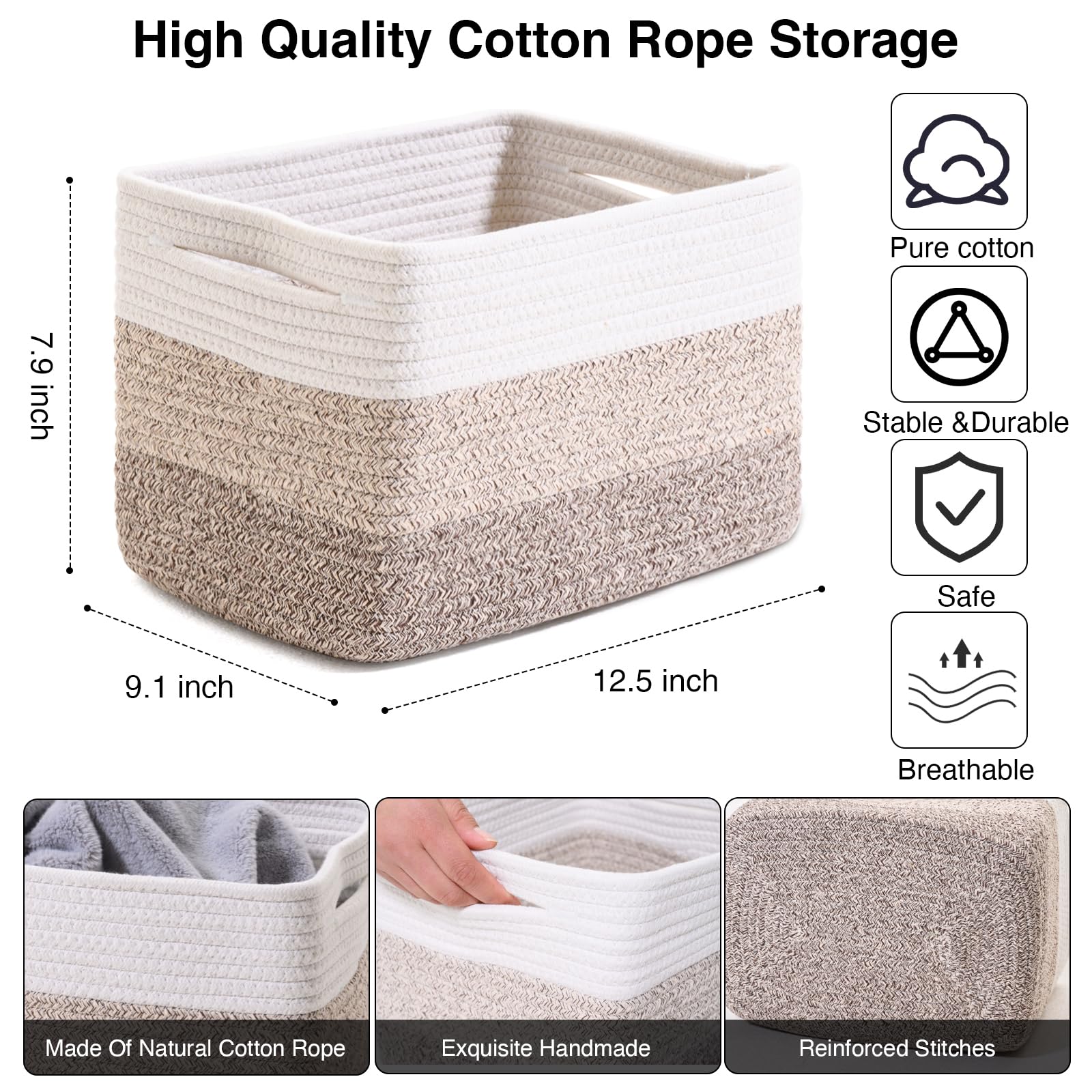 Shelf Baskets for Organizing (4 Count)