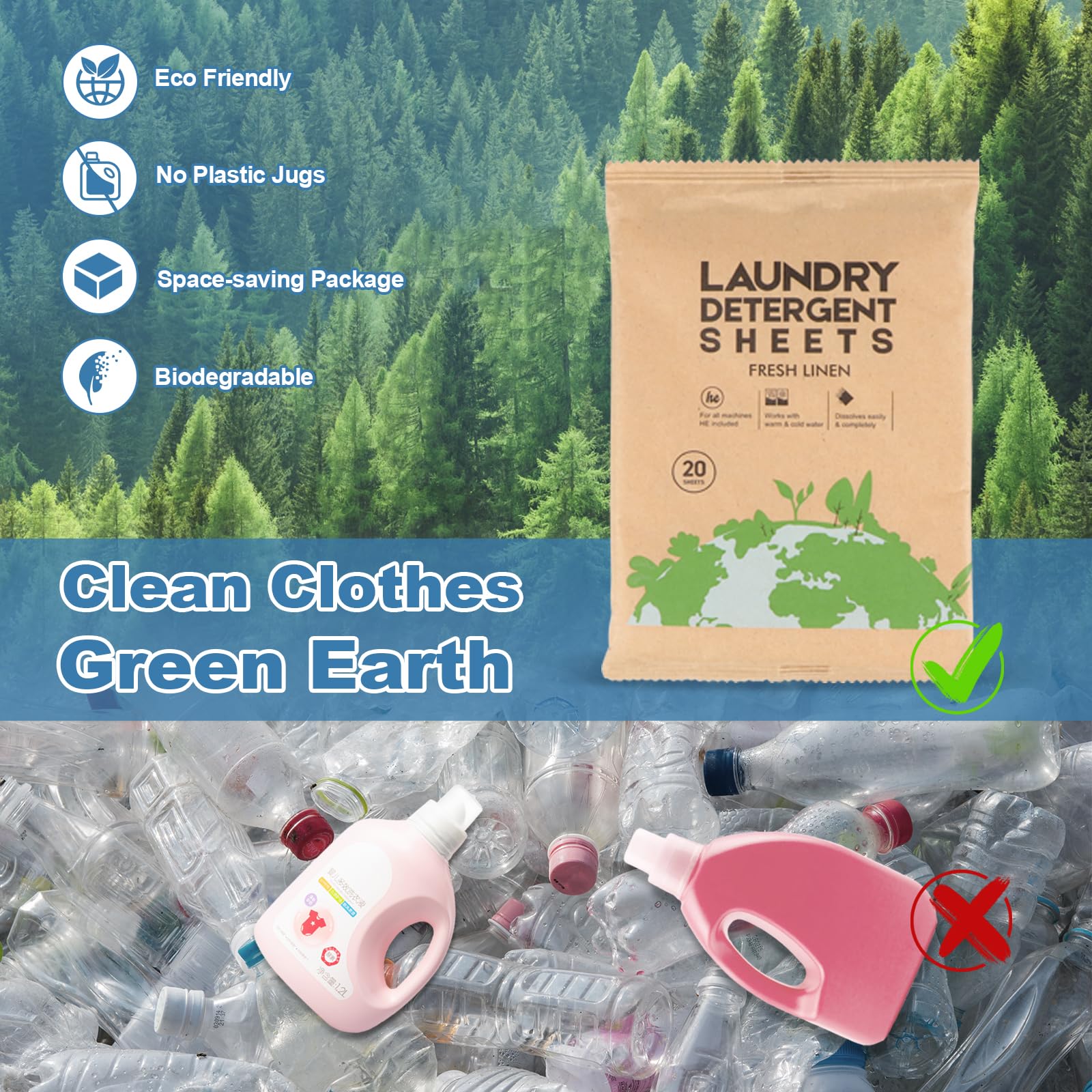 Laundry Detergent Sheet (60 Count)