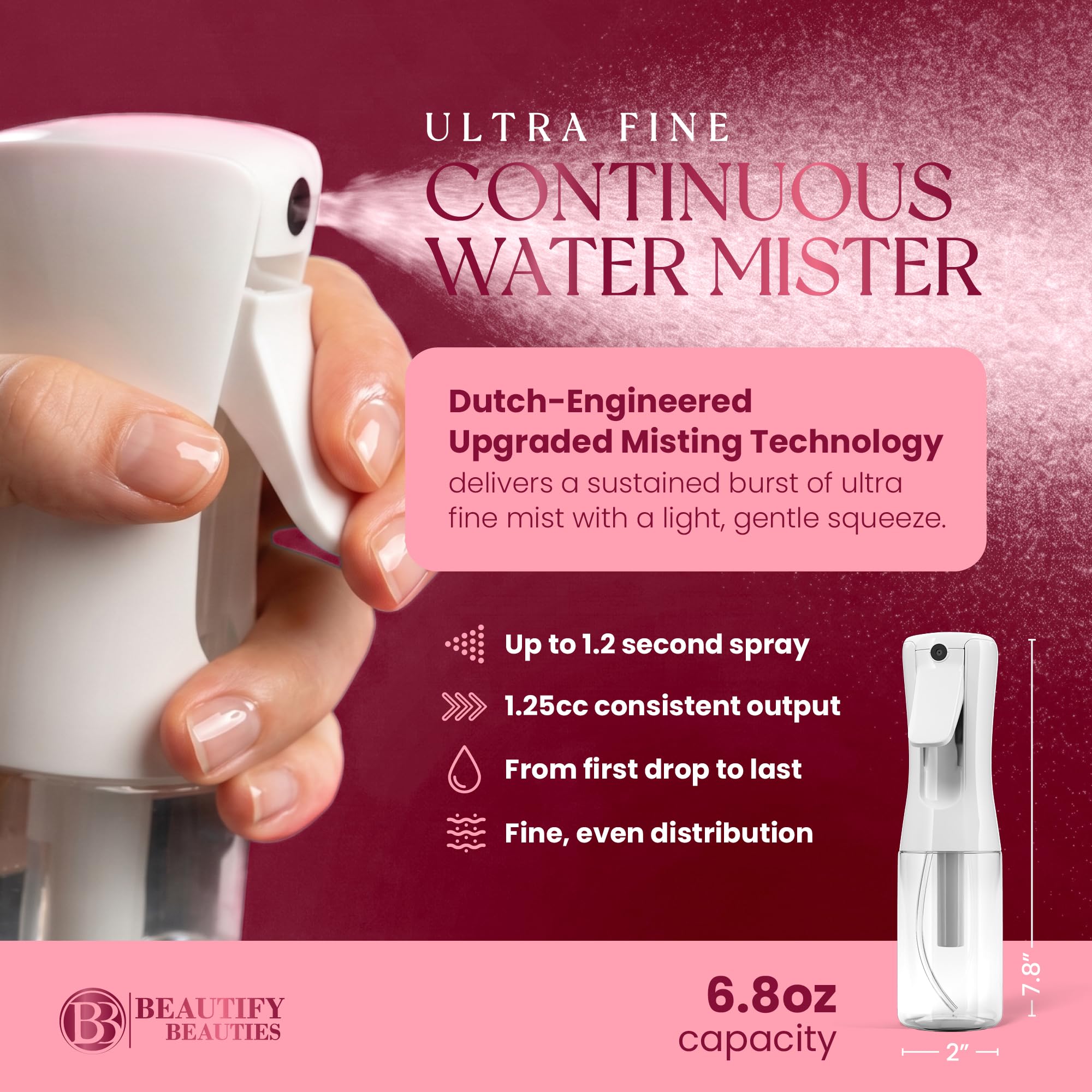 Continuous Spray Bottle for Hair