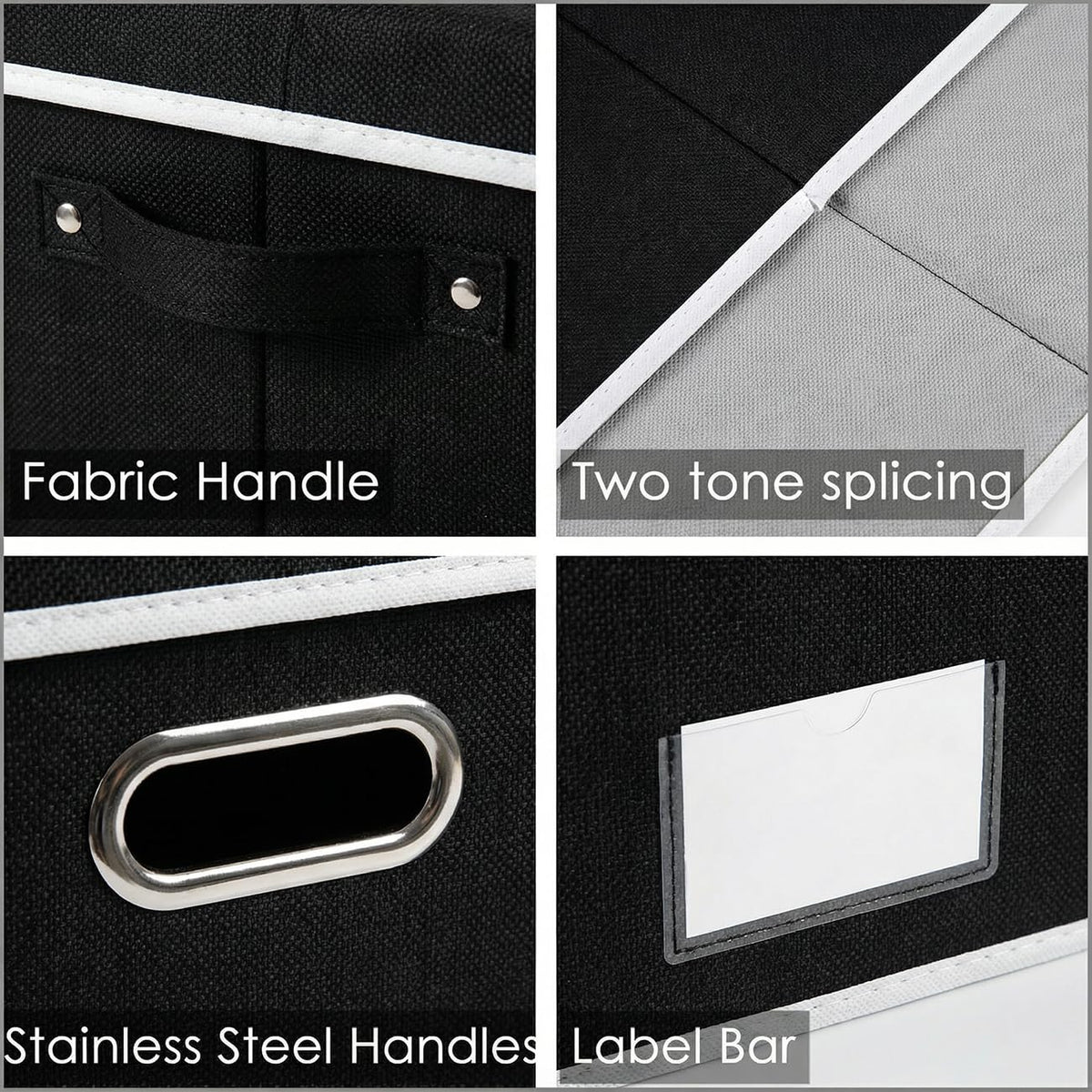 Storage Boxes with Lids [3 (3 Count)