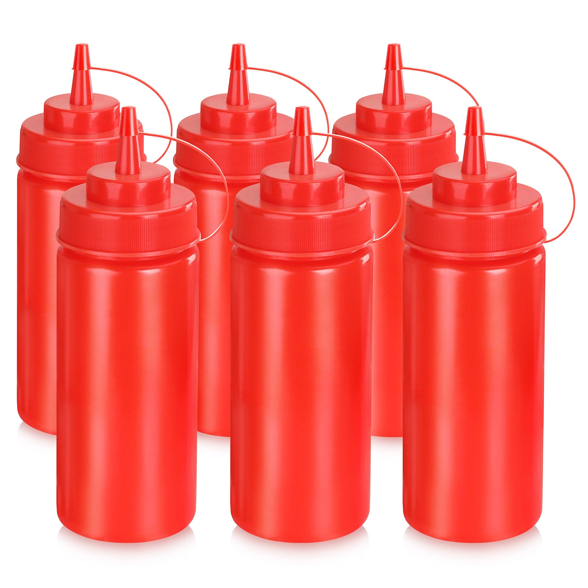 16 oz Red Squeeze Bottle