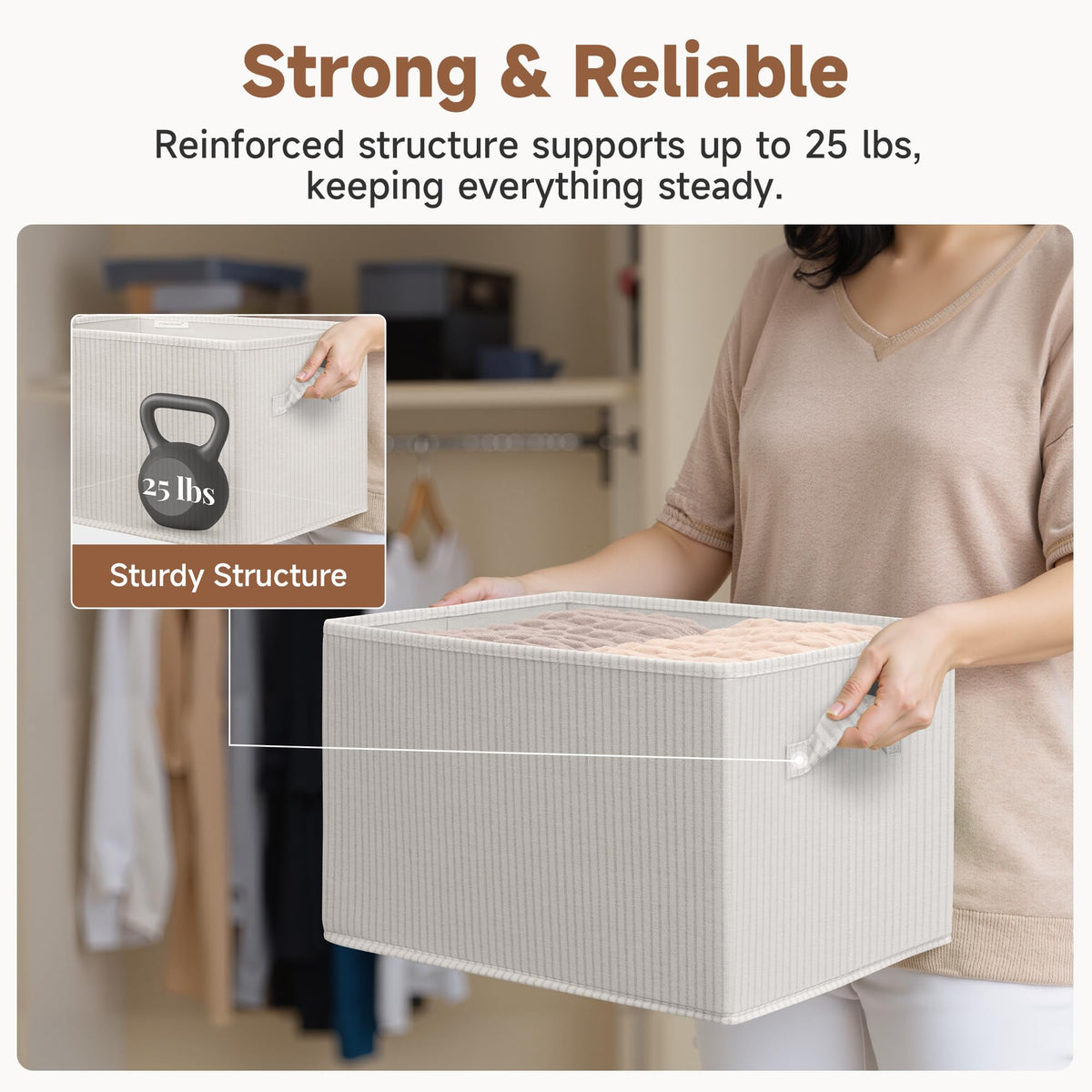 Shelf Organizer Bins (3 Count)
