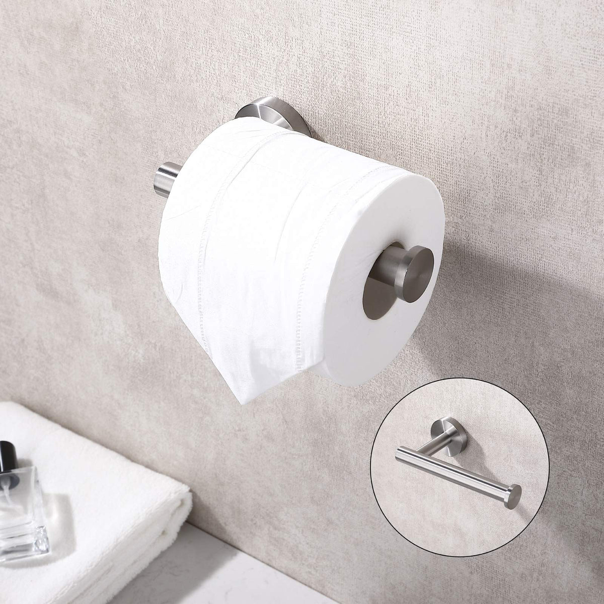 Brushed Nickel Toilet Paper Holder SUS304 Stainless Steel