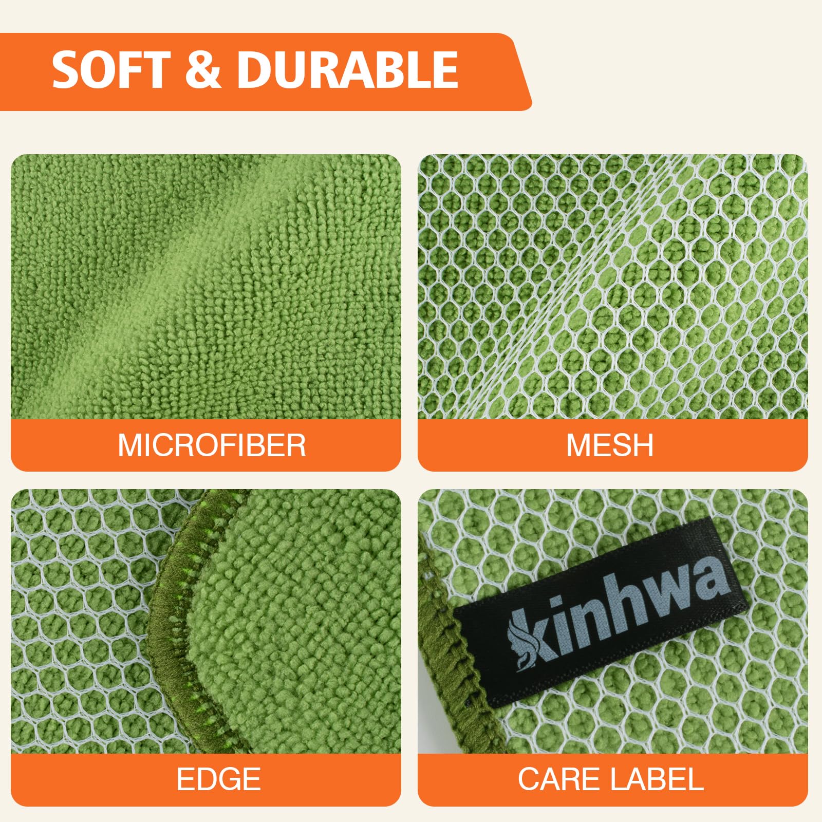 Dish Cloths for Washing Dishes with Scrub Side (9 Count)