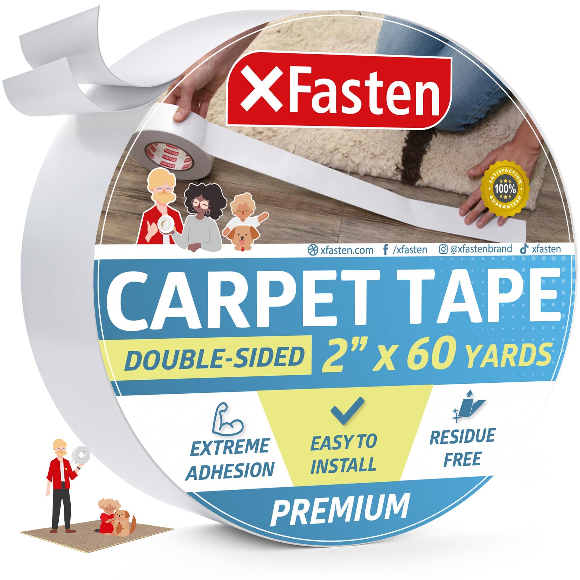 Double Sided Carpet Tape for Area Rugs
