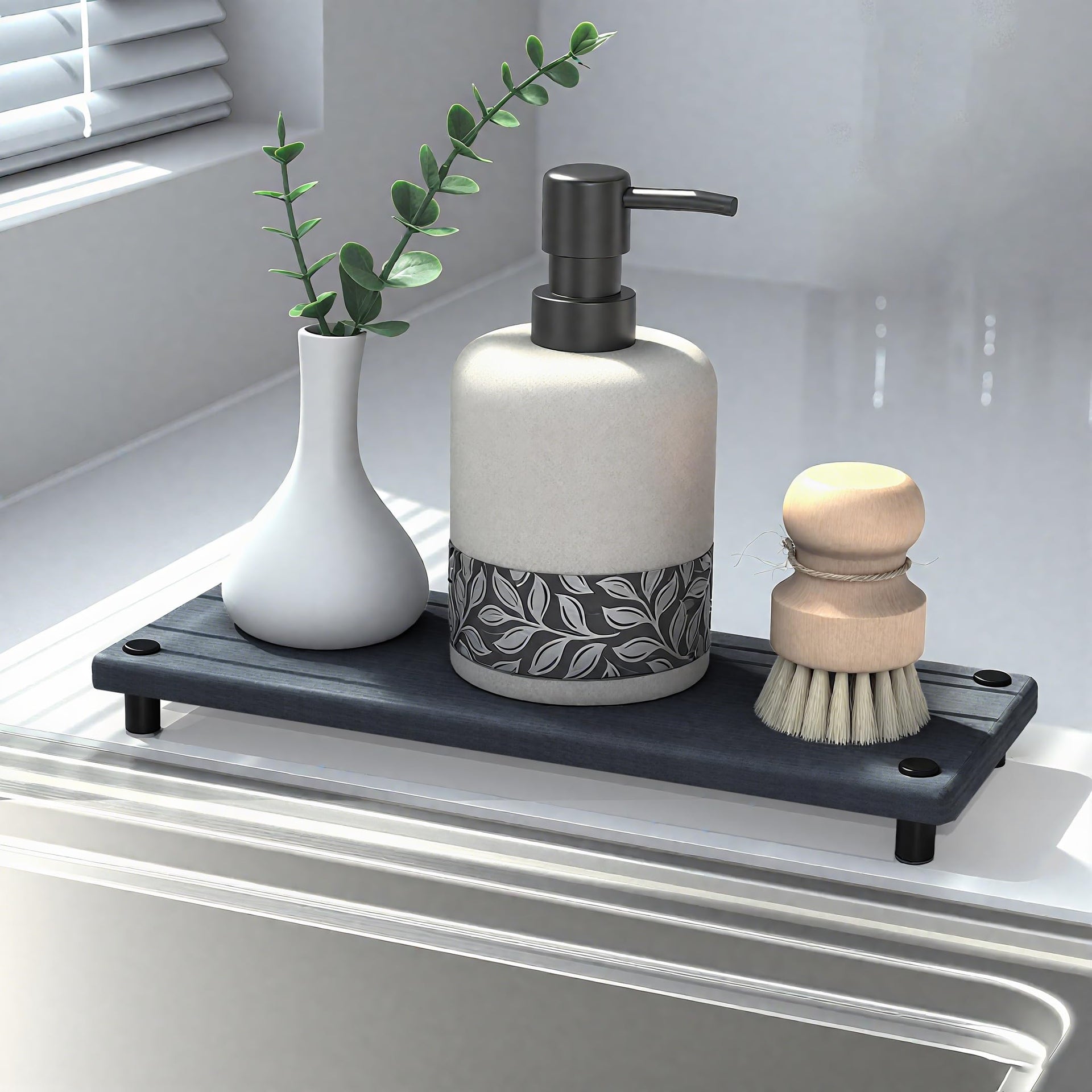 Quick Dry Sink Caddy Kitchen Sink Organizer