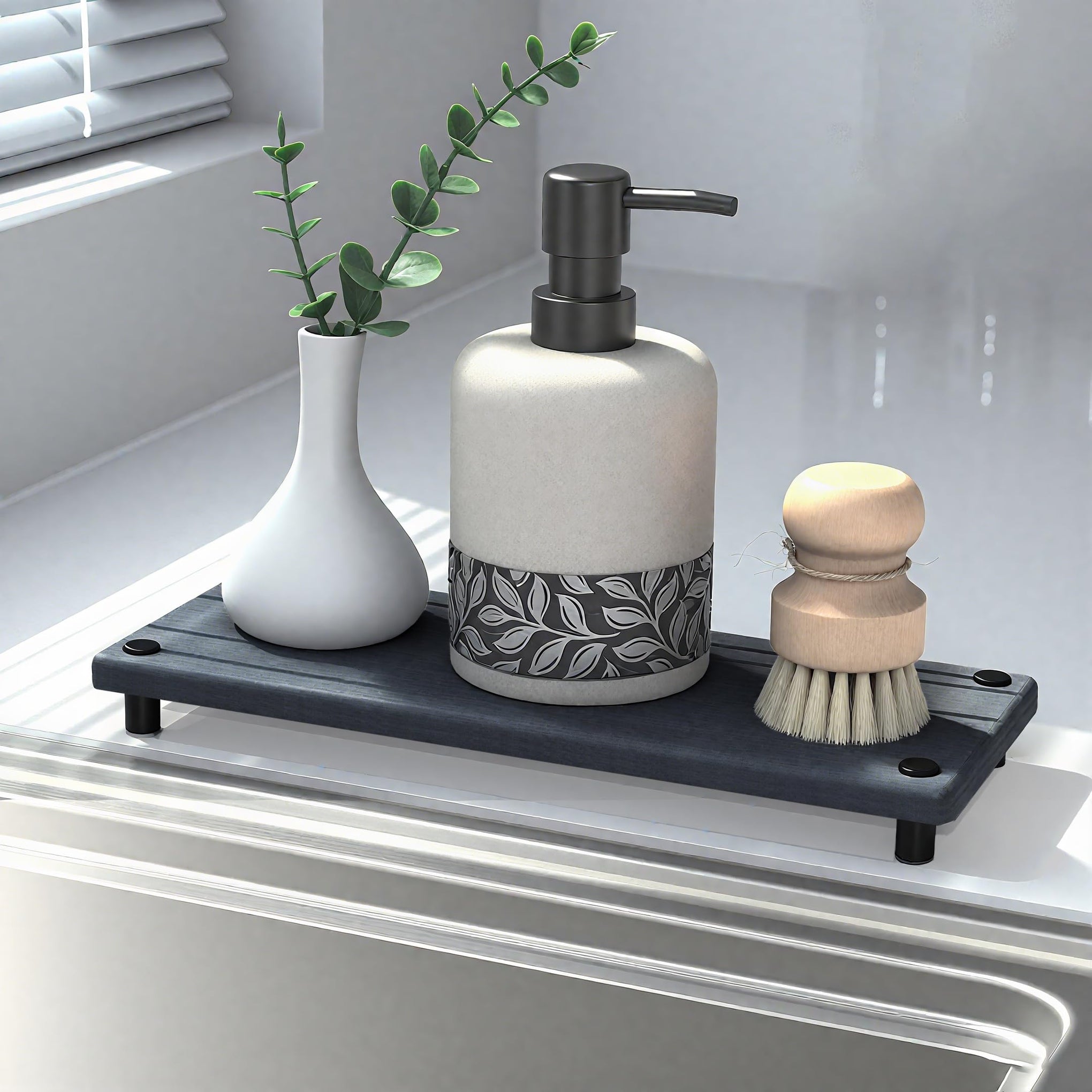 Quick Dry Sink Caddy Kitchen Sink Organizer